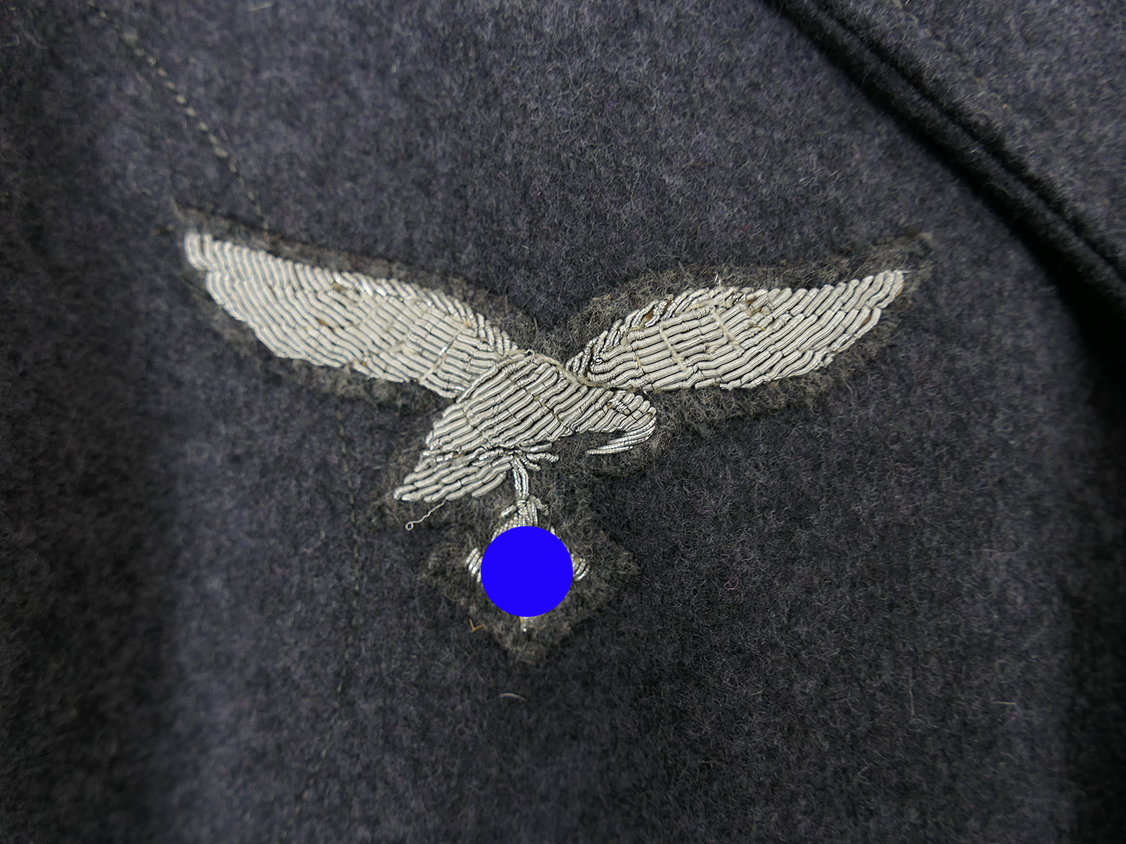 Antike WK2 Luftwaffe Fliegerbluse Oberleutnant FLAK Uniform COLLECTION BATTLE WORN