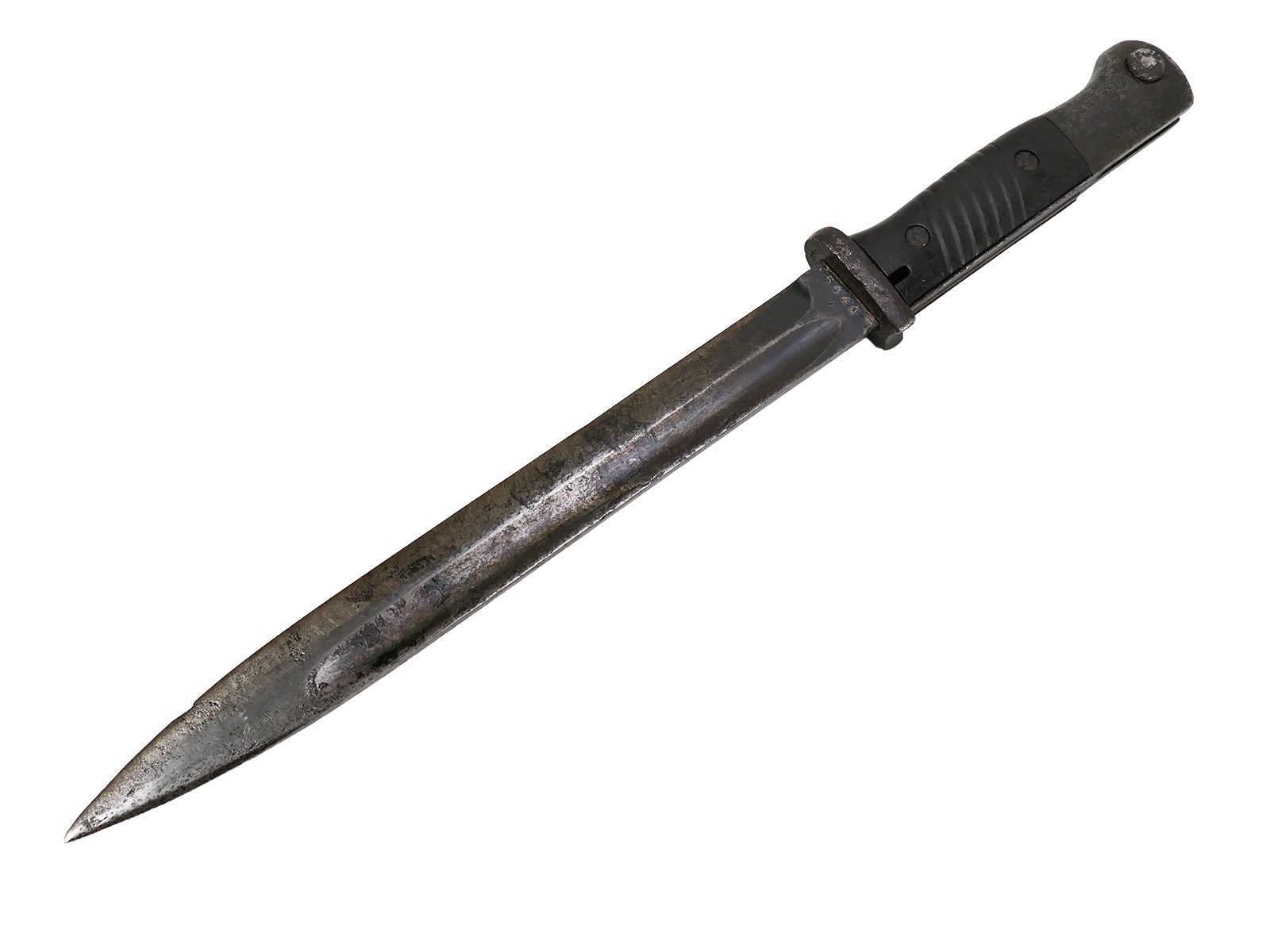 Wehrmacht Bajonett M84/98 K98 / Seitengewehr S/155 mit Koppelschuh BATTLE WORN