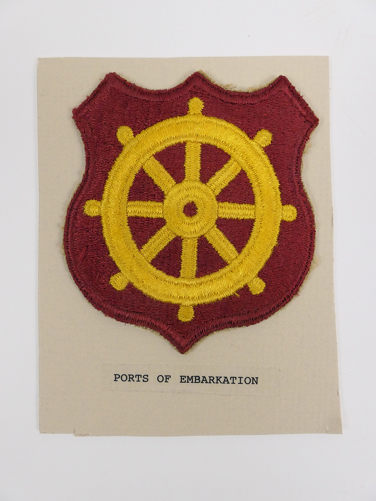 Original US ARMY WW2 Abzeichen Badge Ports of Embarkation Patch - U.S. Command / Special Units