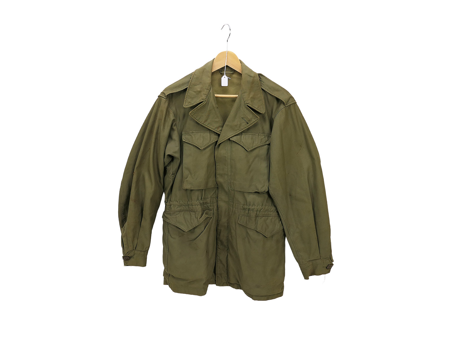 Original US WW2 M43 Field Jacket Feldjacke Jeep Jacke COLLECTION BATTLE WORN