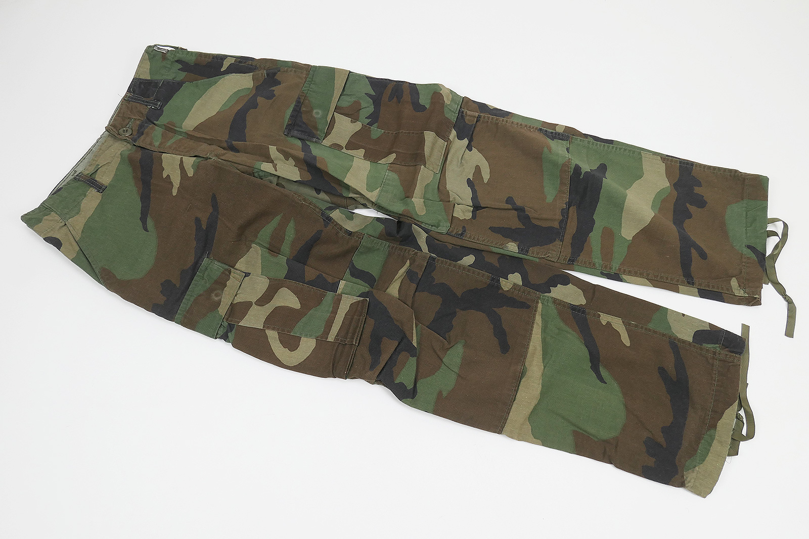 #15 US Army BDU Feldhose Combat Trousers Camouflage Woodland Tarnhose X-Small short