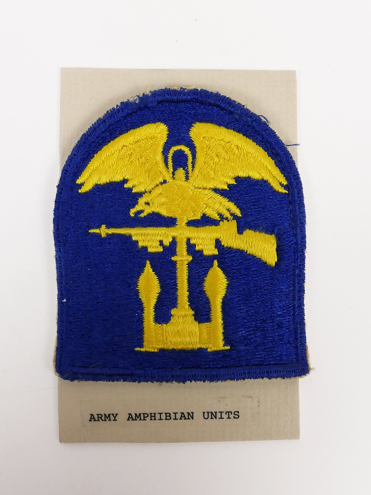 P1705208 Original US ARMY WW2 Abzeichen Badge Army Amphibian Units Patch - U.S. Command / Special Units