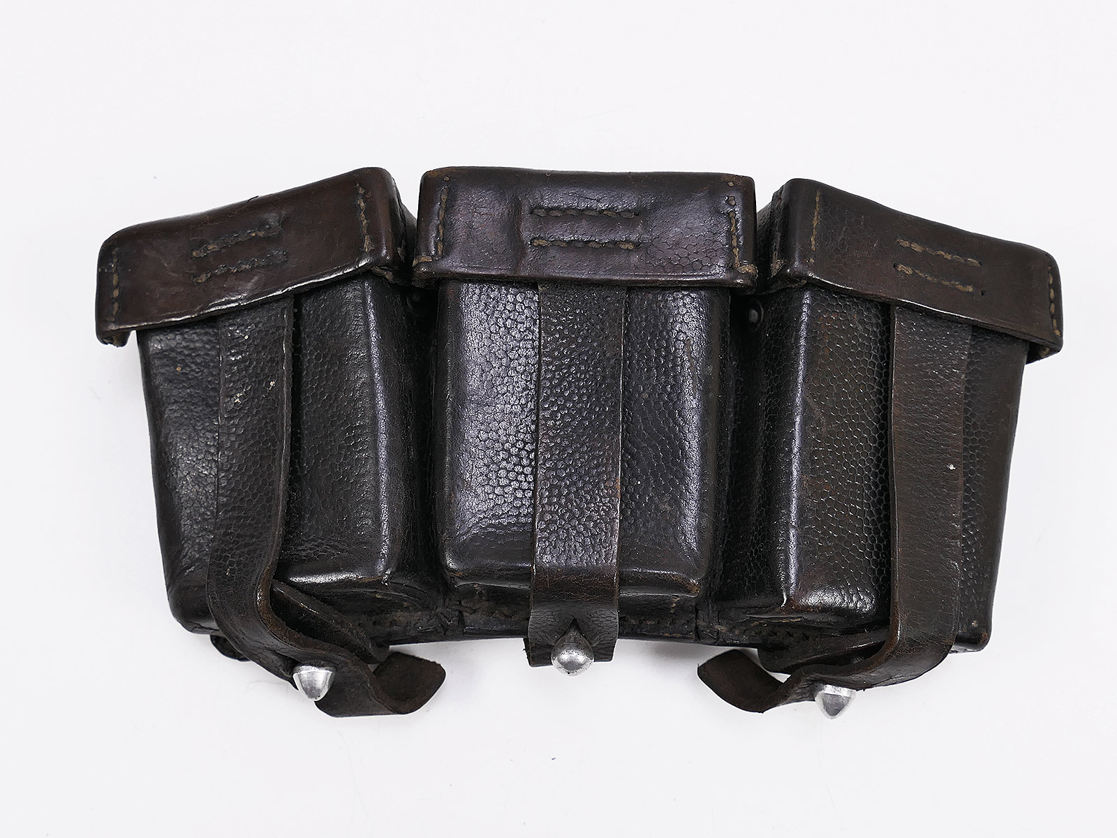Einzelstück - Wehrmacht K98 3er Patronentasche BRAUN ORIGINAL mit Hersteller 1936 COLLECTION