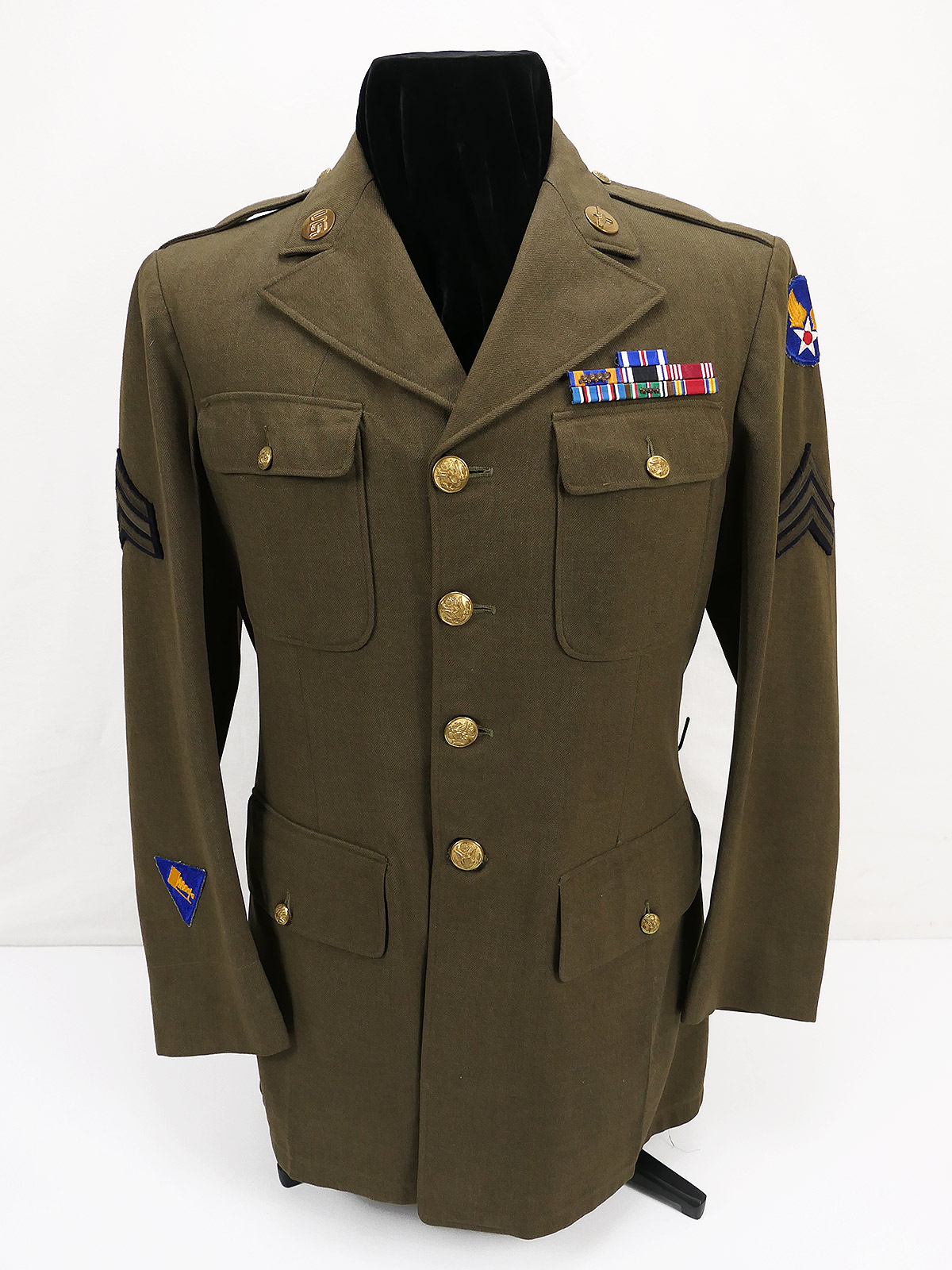 P1694031 Original US Air Force WW2 Service CLASS A UNIFORM JACKET US39 Ausgehuniform Sergeant 1942