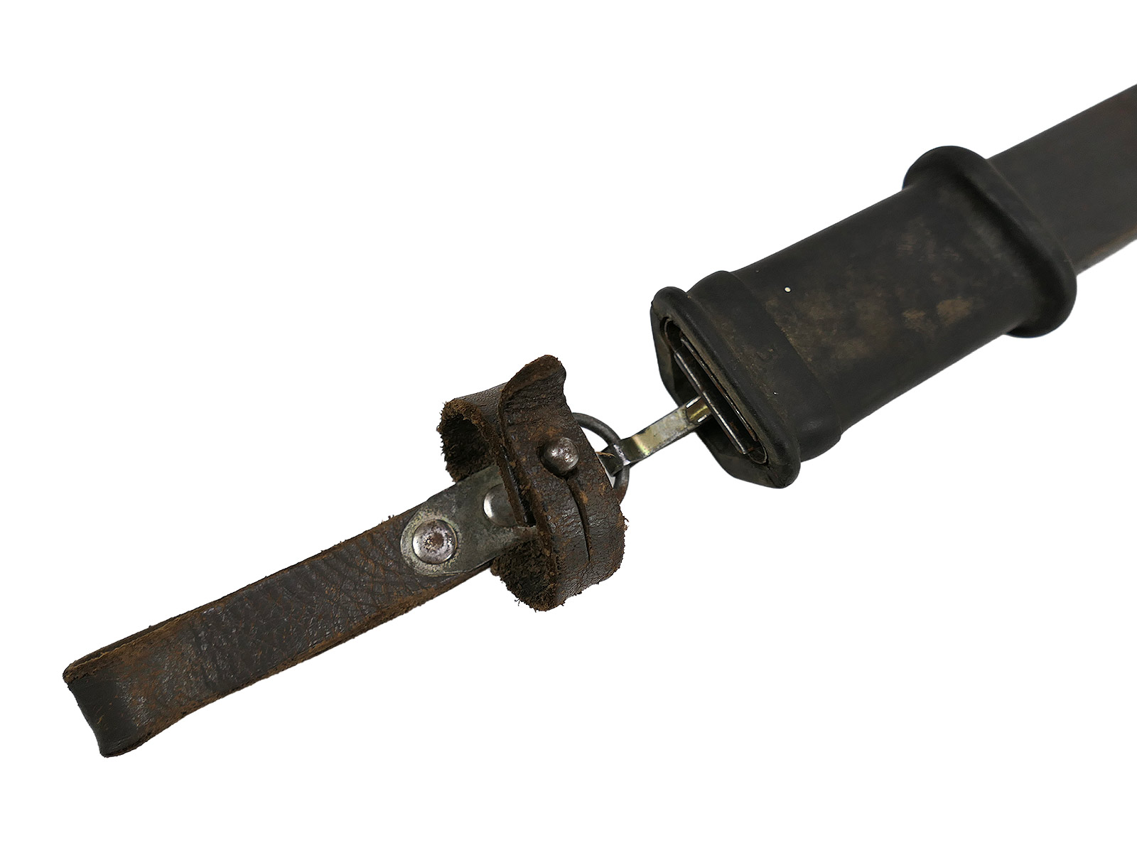 Original NVA Seitengewehr / Bajonett AK47 AK74 Kalaschnikow Schwarzer Plastegriff mit Drahtschneider