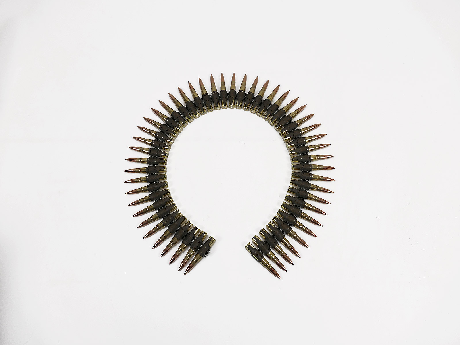 MG42 MG34 Patronengurt / Munitionsgurt 8x57 50x Deko Patronen auf MG Gurt