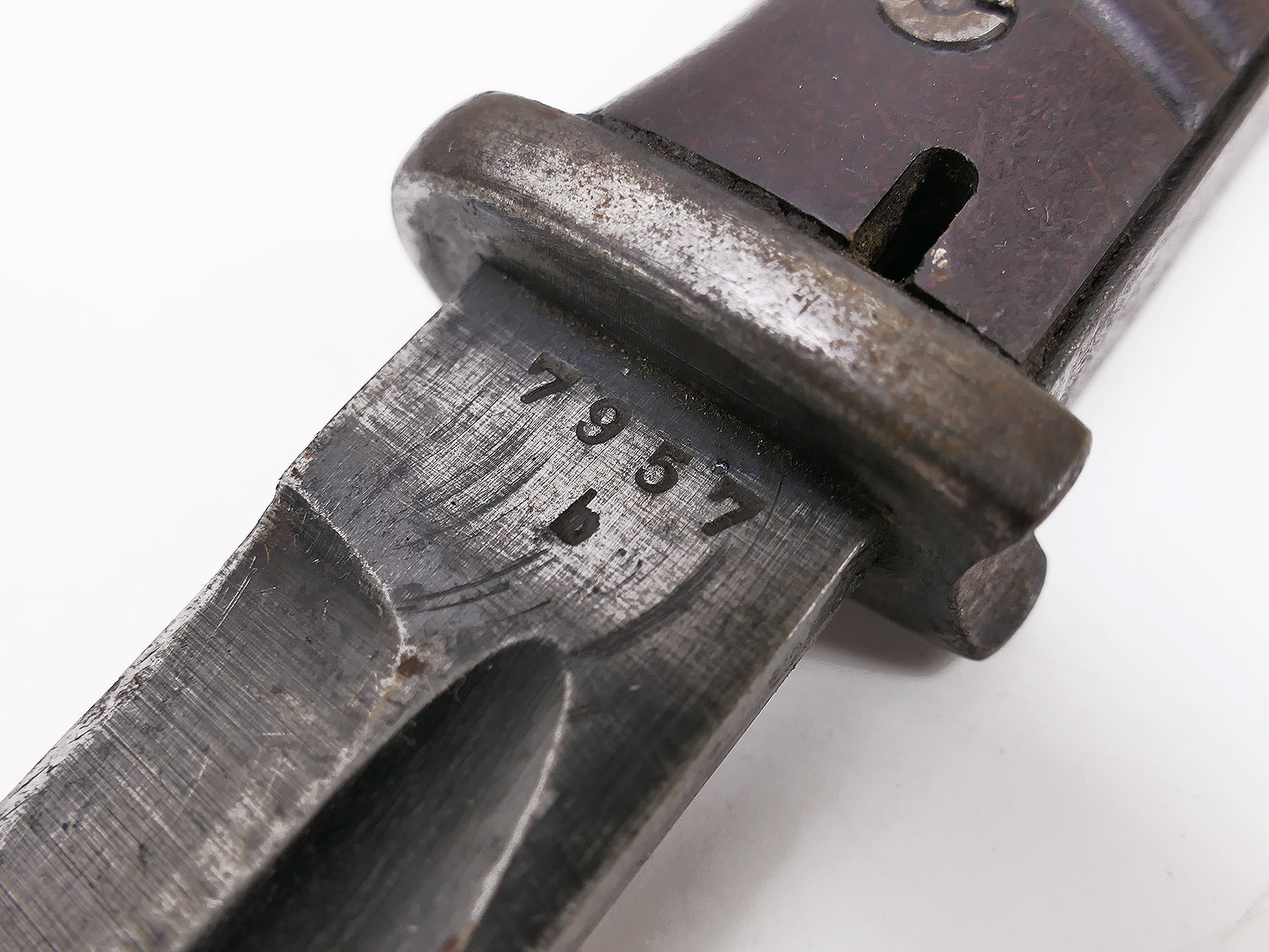 Wehrmacht Bajonett M84/98 ab 43 Karabiner K98 / Seitengewehr mit Scheide BATTLE WORN