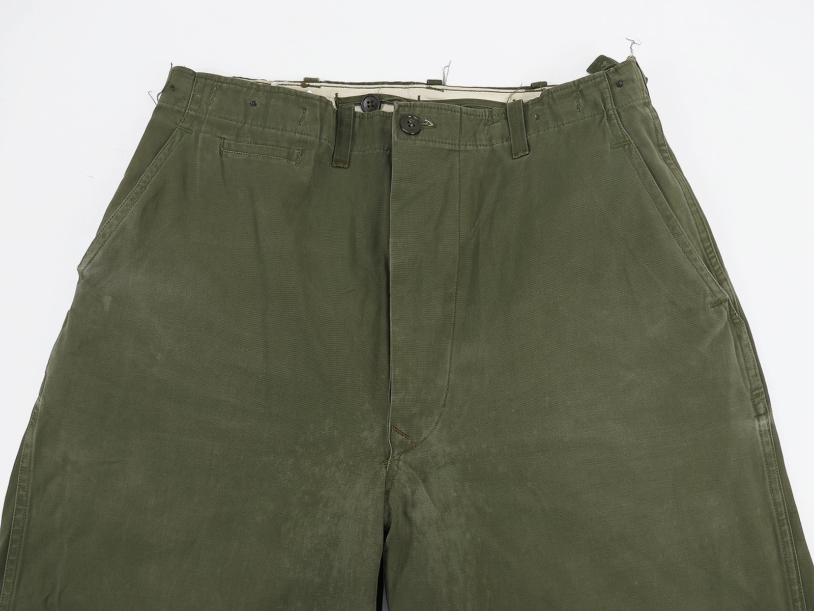 #B Einzelstück Type US WW2 Vintage M43 Trousers M1943 Feldhose Collection BATTLE WORN