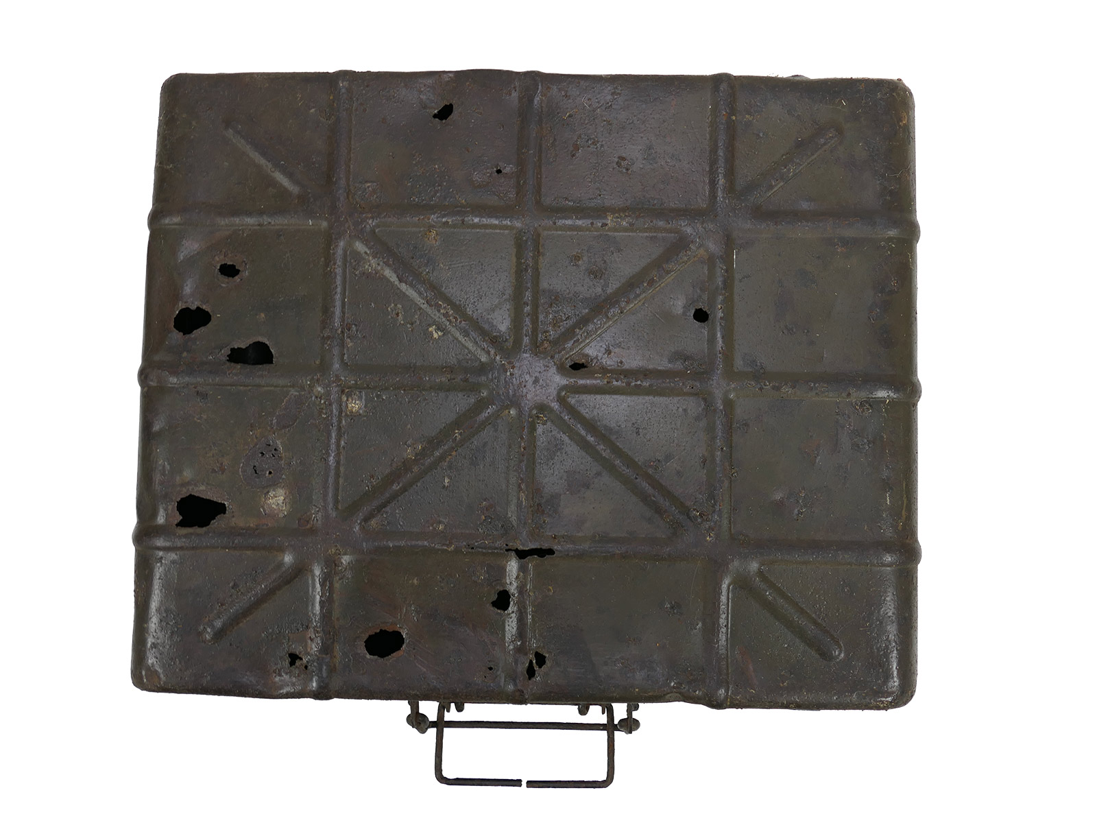 Schlachtfeldfund Transportkoffer Stielhandgranaten M24 Handgranatenkoffer Kiste BATTLE WORN