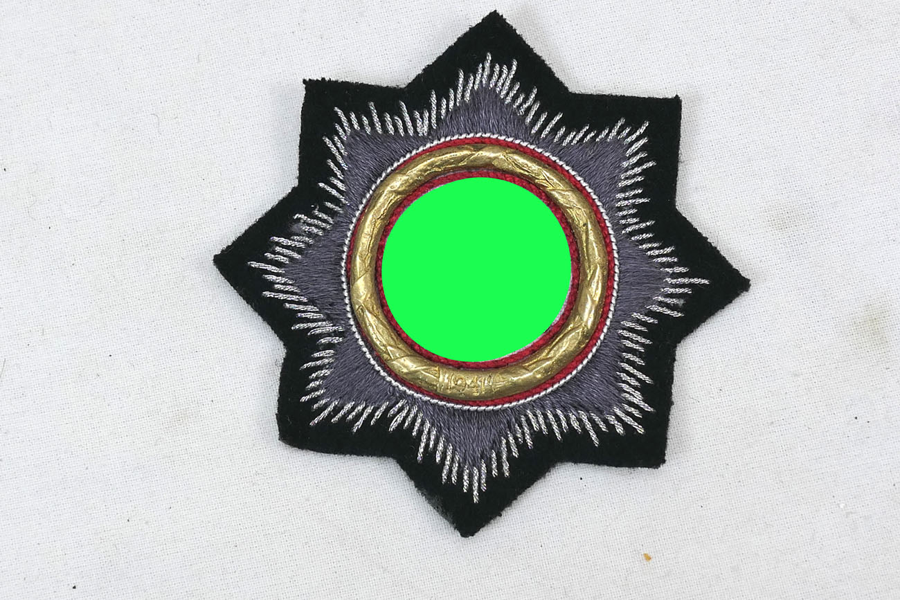 Deutsches Kreuz in Gold aus Stoff Panzer Heer WSS Elite Abzeichen