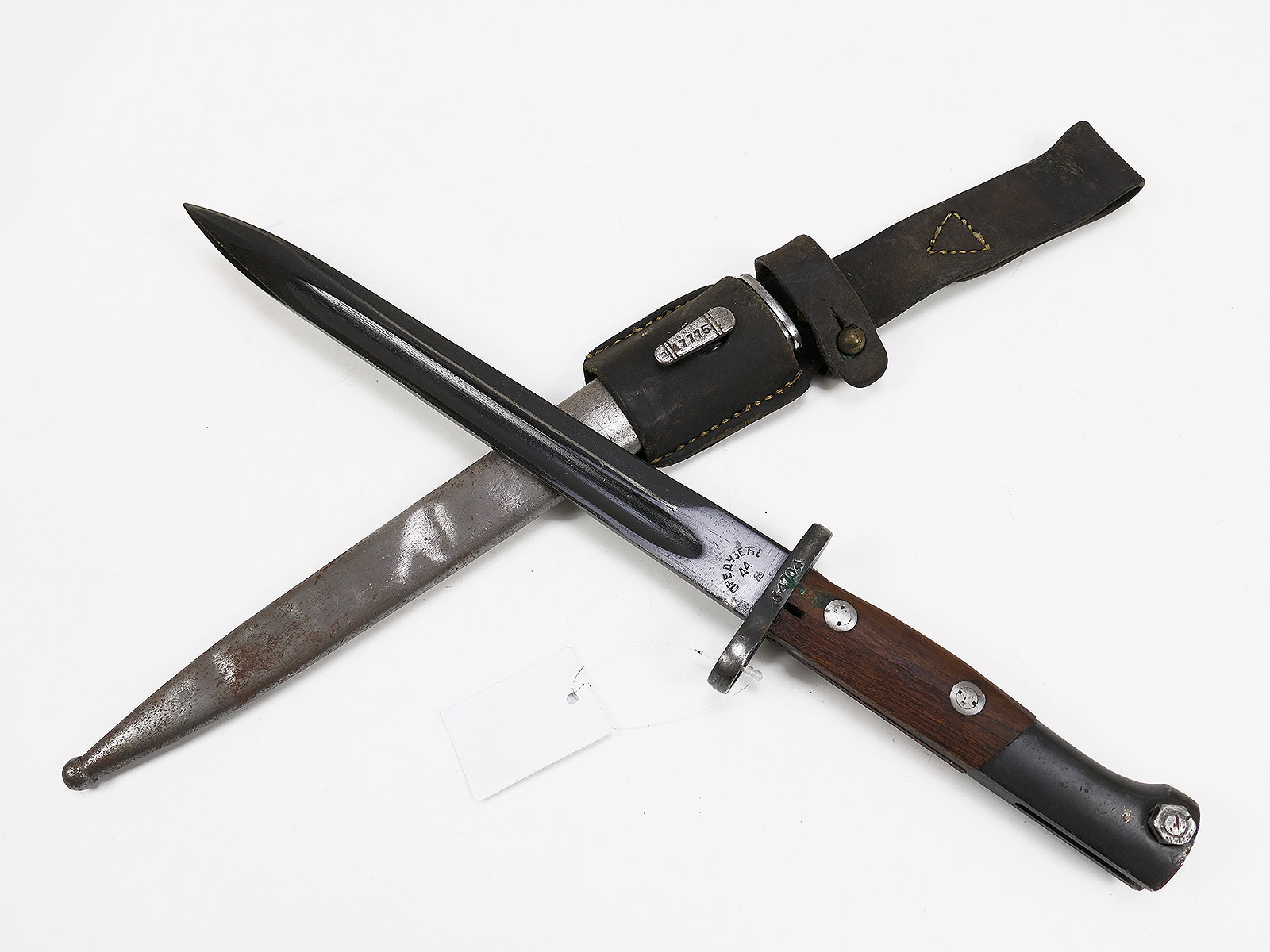 SET Jugo Bajonett M44 Mauser mit Leder Koppelschuh COLLECTION