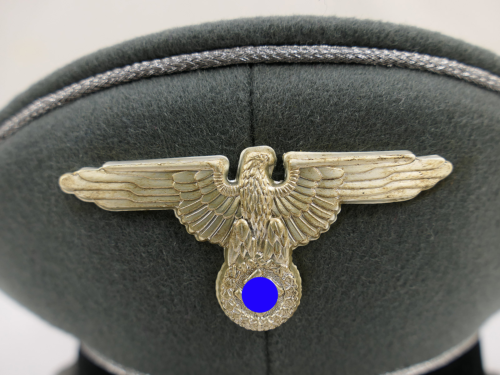 Waffen SS Schirmmütze General Gr.58 Top Museumsanfertigung mit Metall Effekten