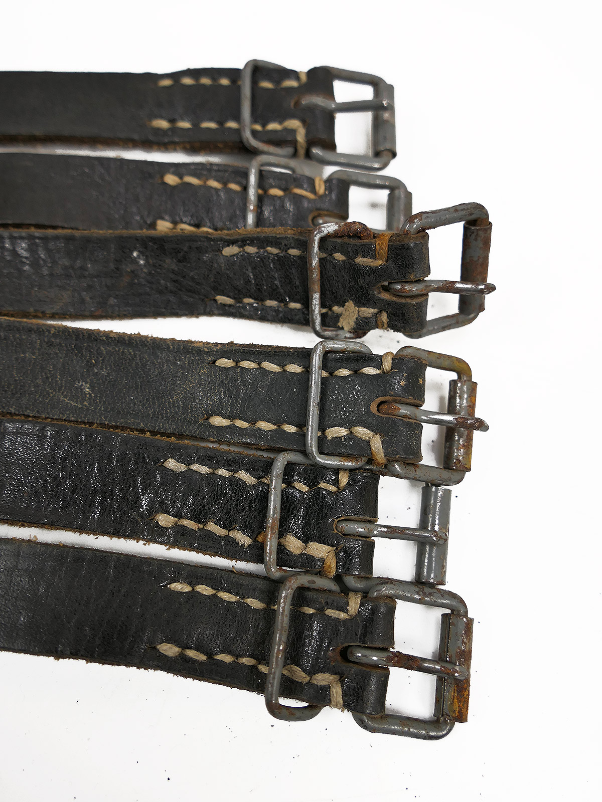 SPÄTE VARIANTE 1x Stück Wehrmacht Packriemen Lederriemen für Zeltbahn Kochgeschirr Riemen 57cm