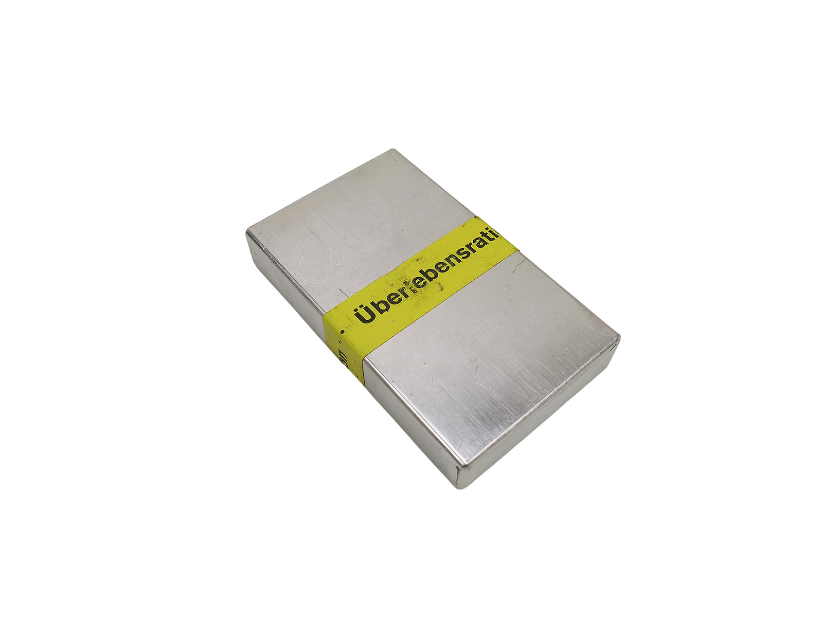 #B/ Collector's Item Deutsche Luftwaffe NOTRATION / VERPFLEGUNG Original Ration in Metalldose (60er Jahre)