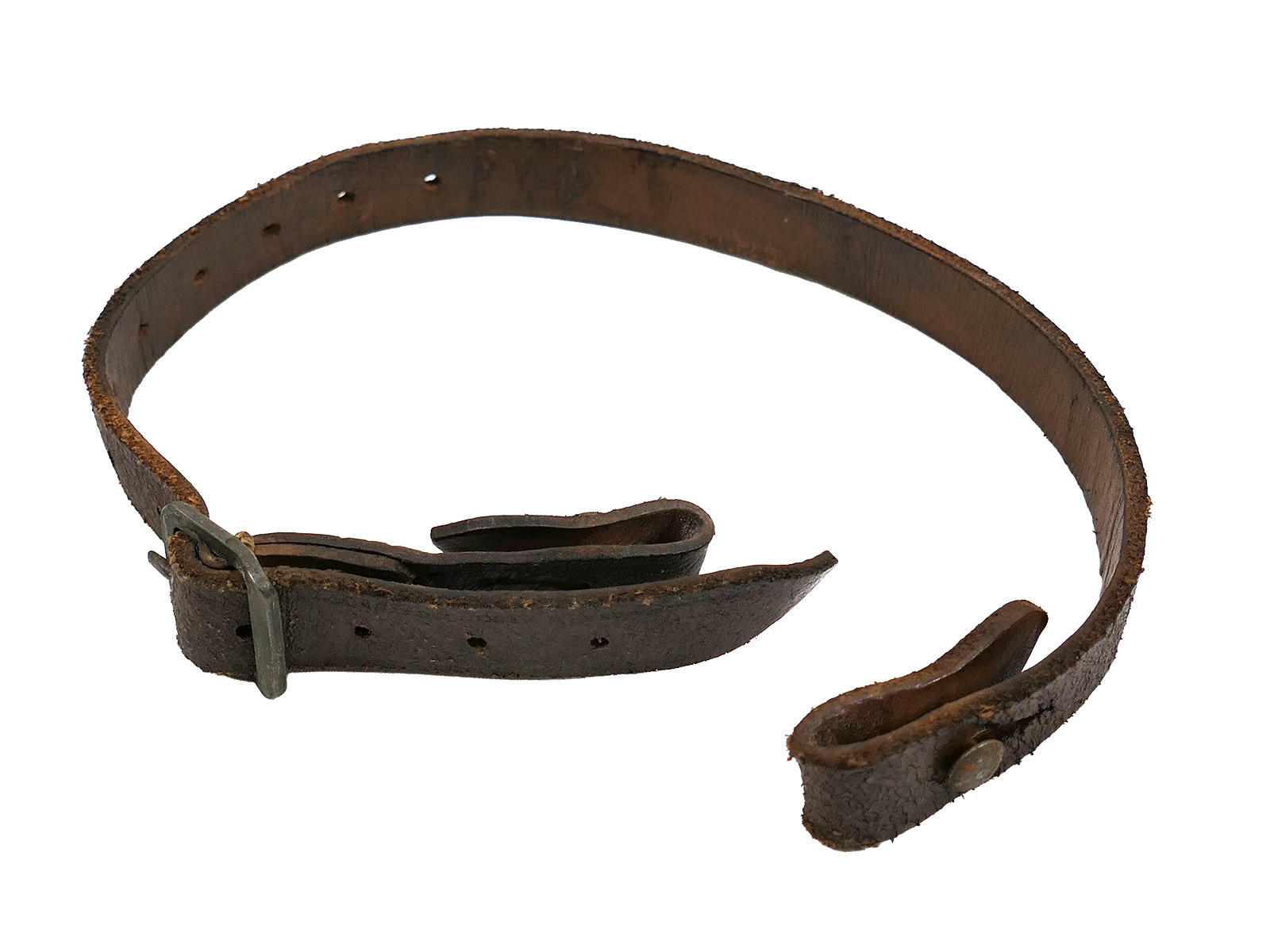 Einzelstück Vintage Kinnriemen Antik für Luftwaffen Stahlhelm Helmfutter M35 M40 M42 COLLECTION
