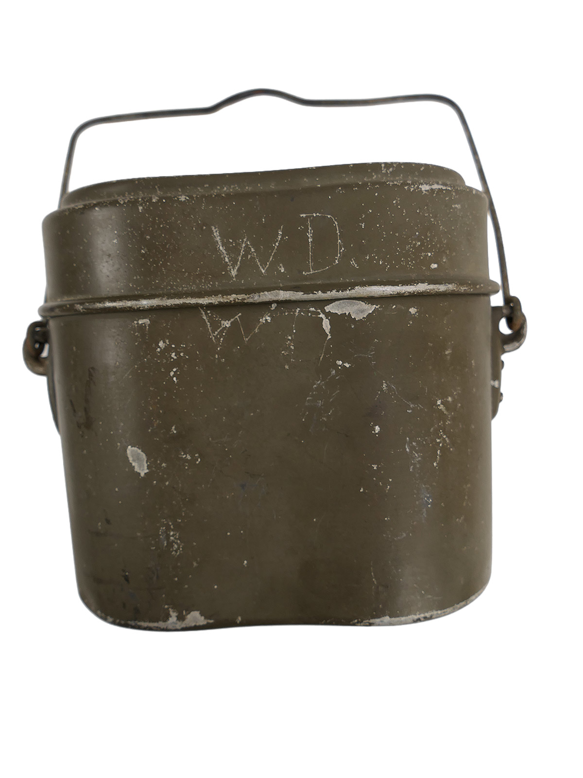 Kochgeschirr Wehrmacht Hersteller MKL 41 mit 95% Originallack zusammengehörig + Leder Riemen COLLECTION