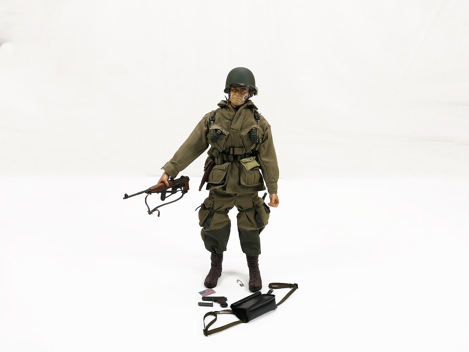 #03/ US WW2 1/6 Action Figur 1:6 Paratrooper 101st Airborne Carbine Sammlerfigur COLLECTION BATTLE FIELD