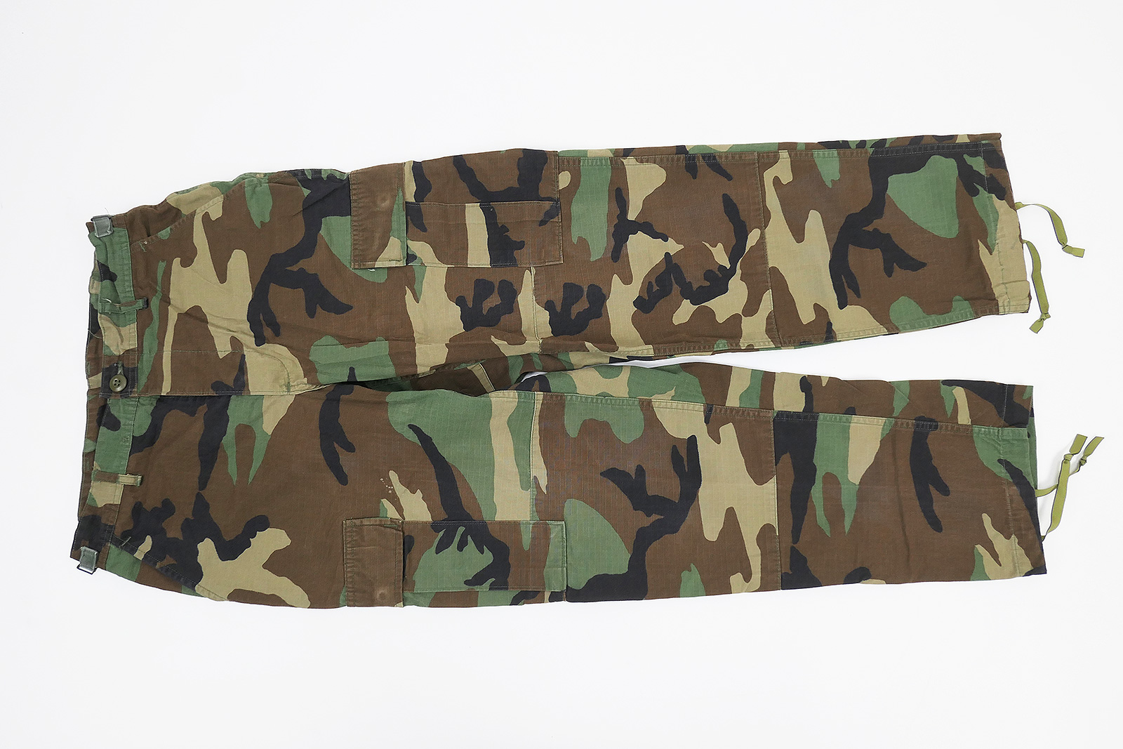 US Army BDU Woodland Feldhose Combat Trousers - Small Short Regular Tarnhose Rip Stop