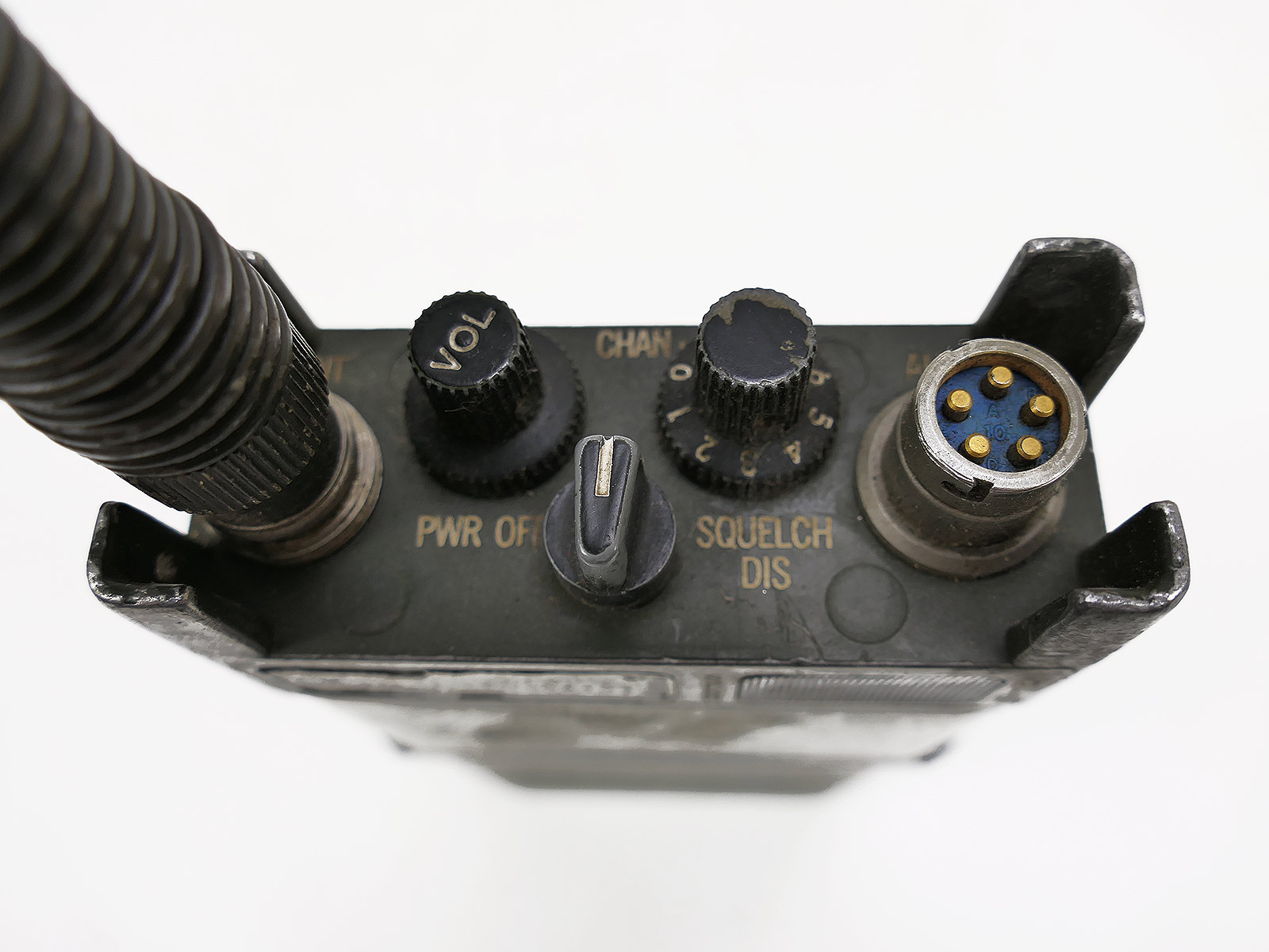 US Marines WW2 Vietnam Hand Funkgerät PRC-68 Squad Radio Receiver mit Antennenfuß Adapter