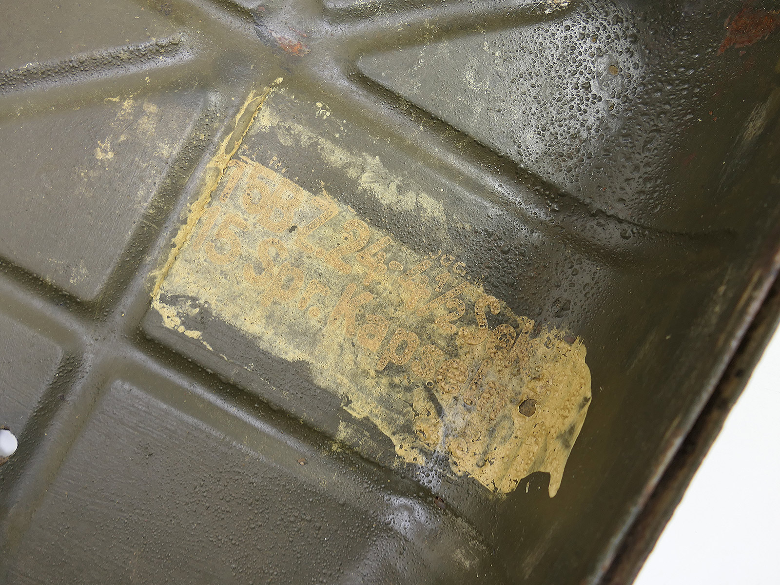 Schlachtfeldfund Transportkoffer Stielhandgranaten M24 Handgranatenkoffer Kiste BATTLE WORN