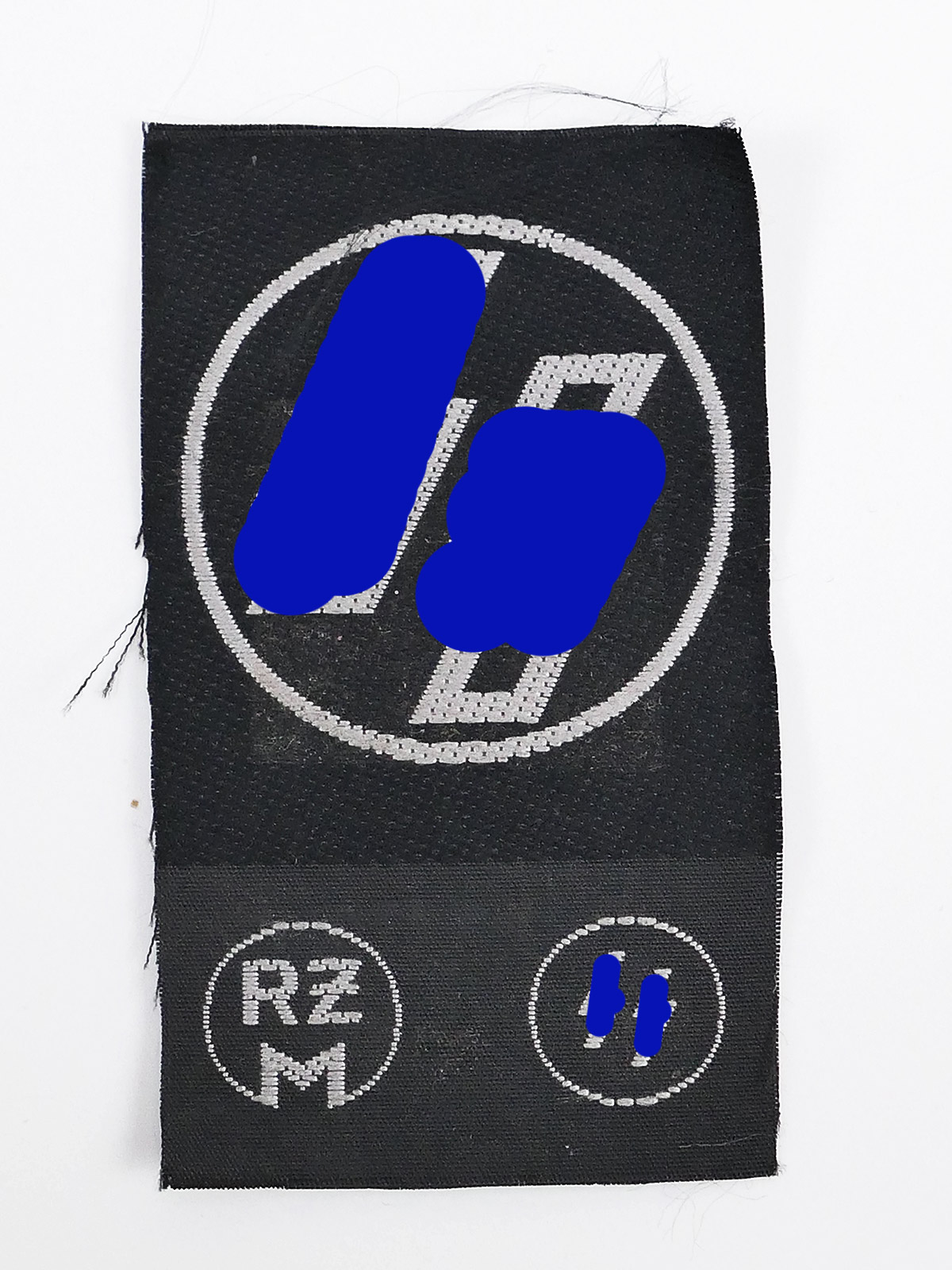 Satz RZM / SS Etikett für Schirmmütze Waffen SS / SS
