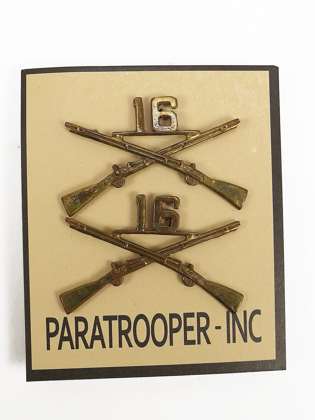 US Army 16th Inf. Rgt. BOS officer branch of service Kragenabzeichen Insignia