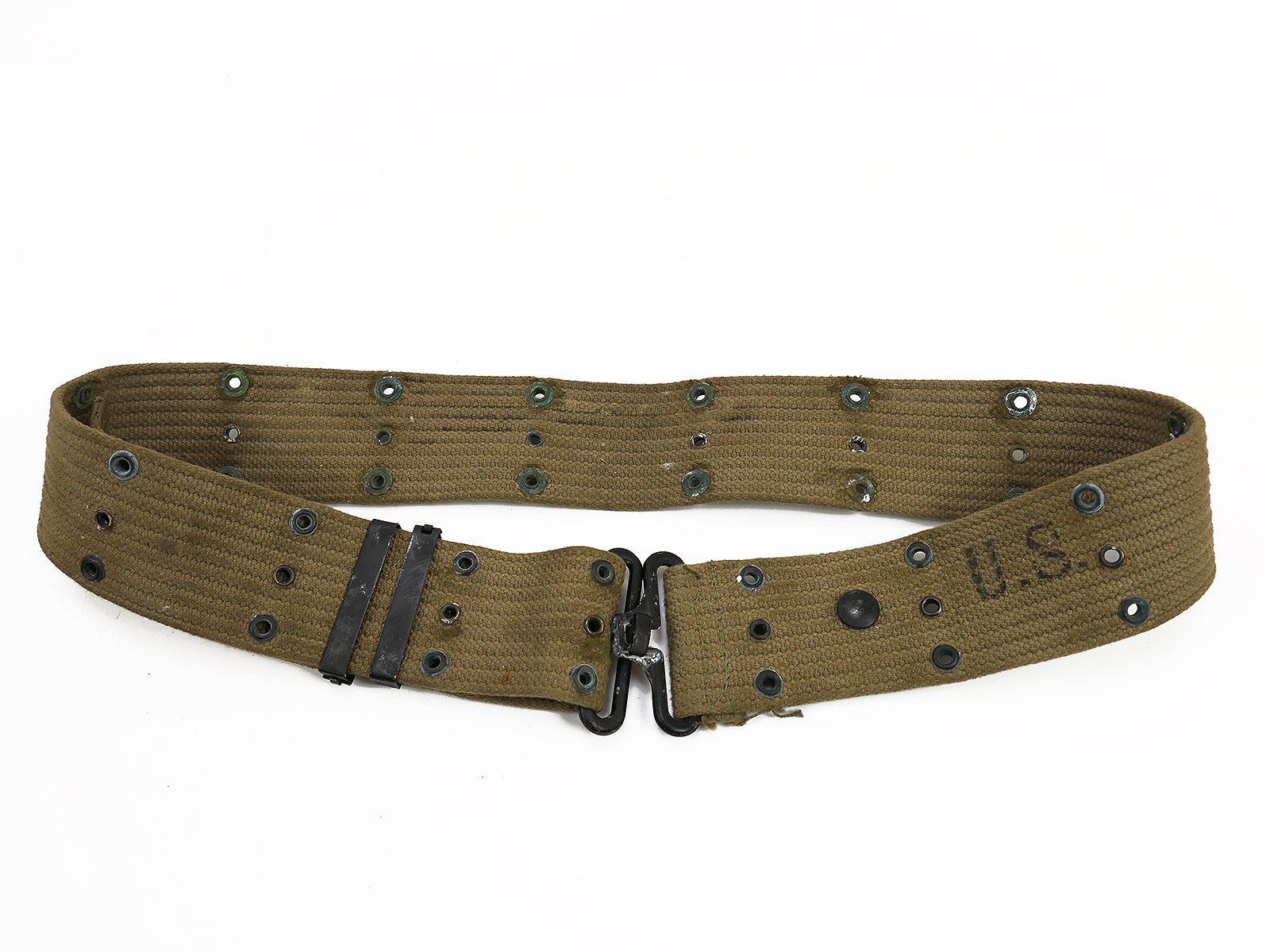 DEPOT #5 Original US ARMY WW2 M-1936 Pistol Belt Lochkoppel Koppel NASCO 1943