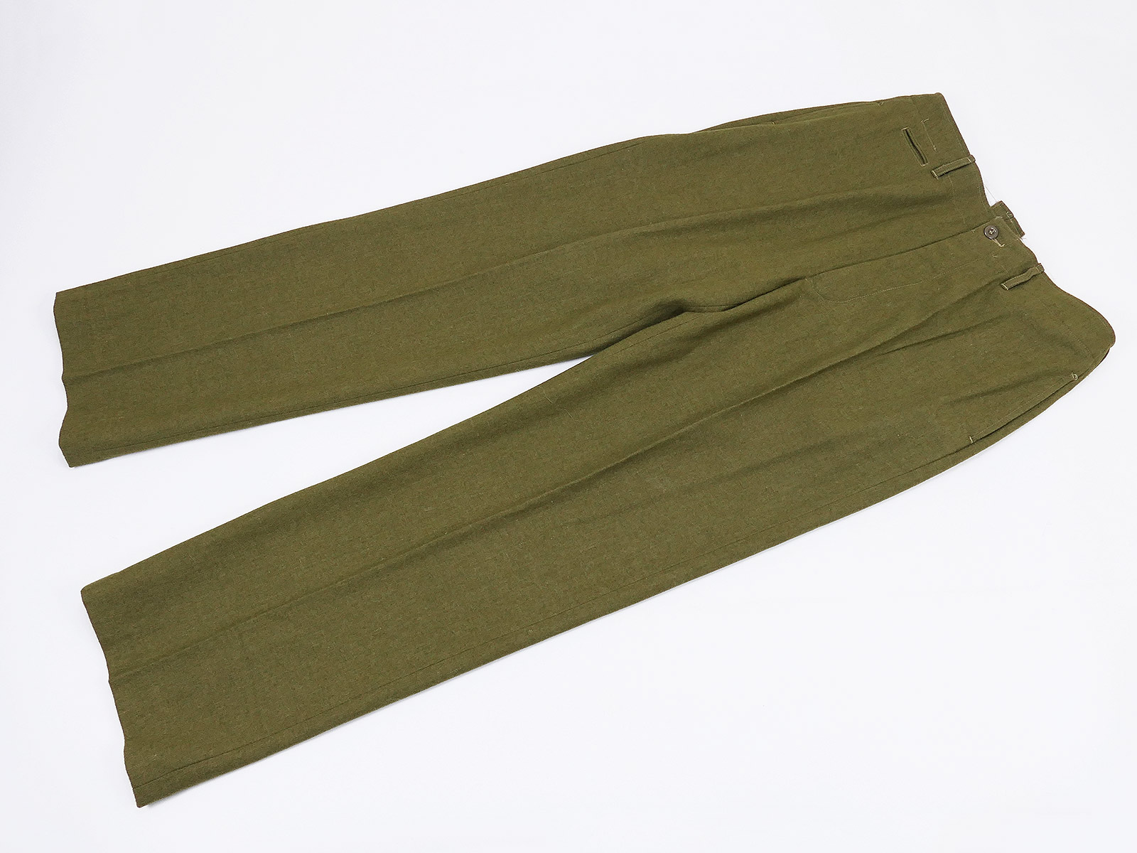 P1457018 Einzelstück - US M1937 Feldhose M37 Mustard Field Trousers Wool ANTZ MIT MAßEN