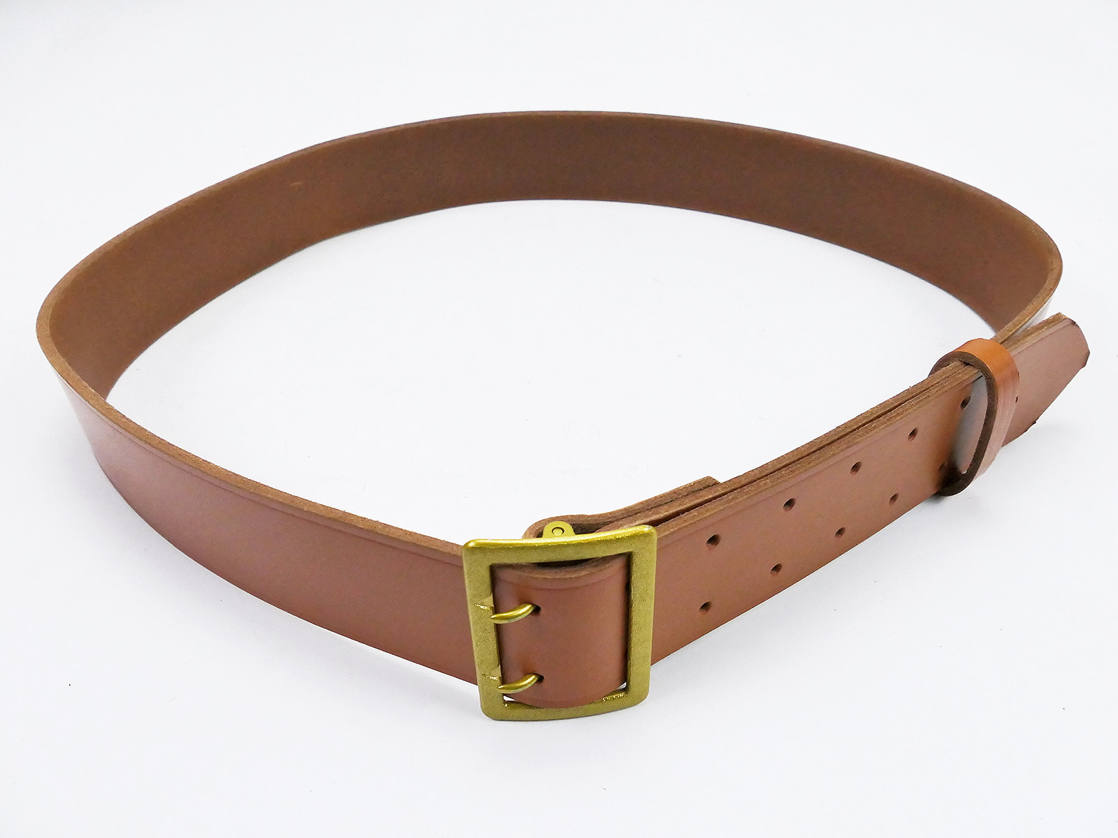 P1045465 Wehrmacht General Zweidornkoppel Braun 50mm Koppelriemen Lederkoppel