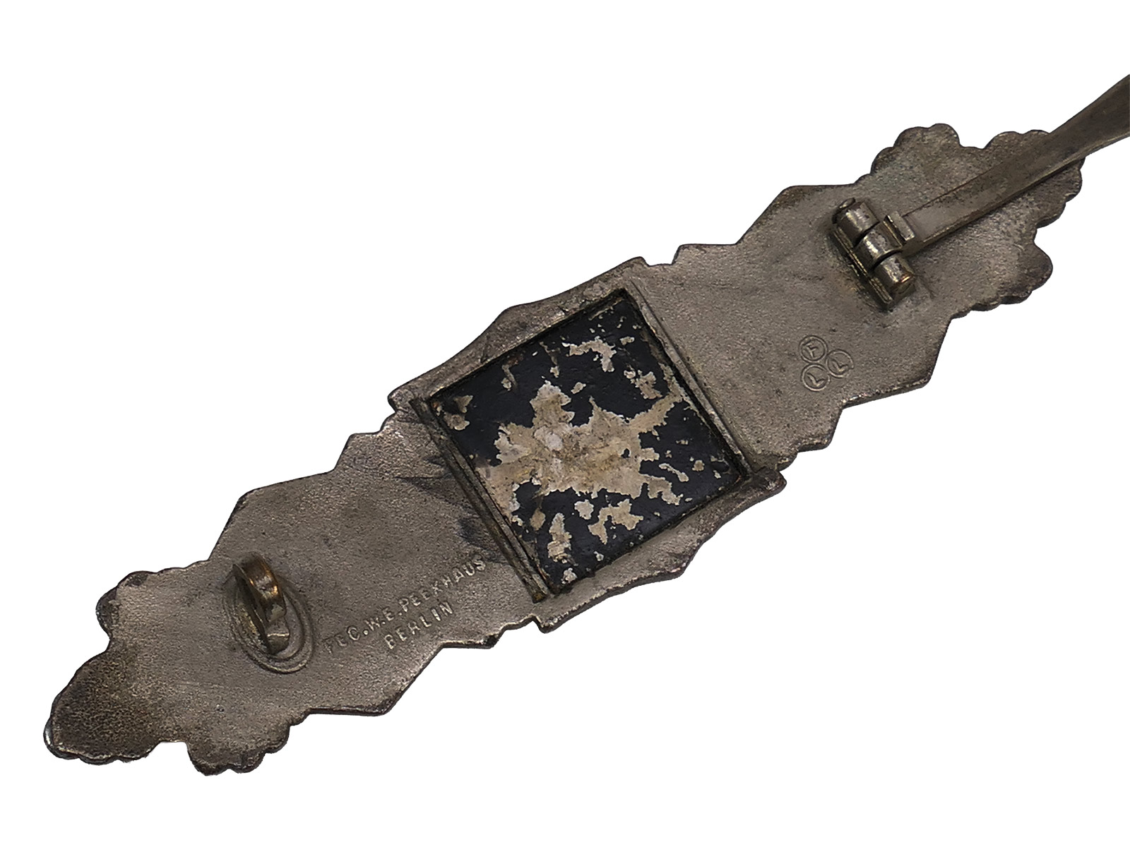 Wehrmacht Original Nahkampfspange Stufe Silber FLL Peekhaus Berlin