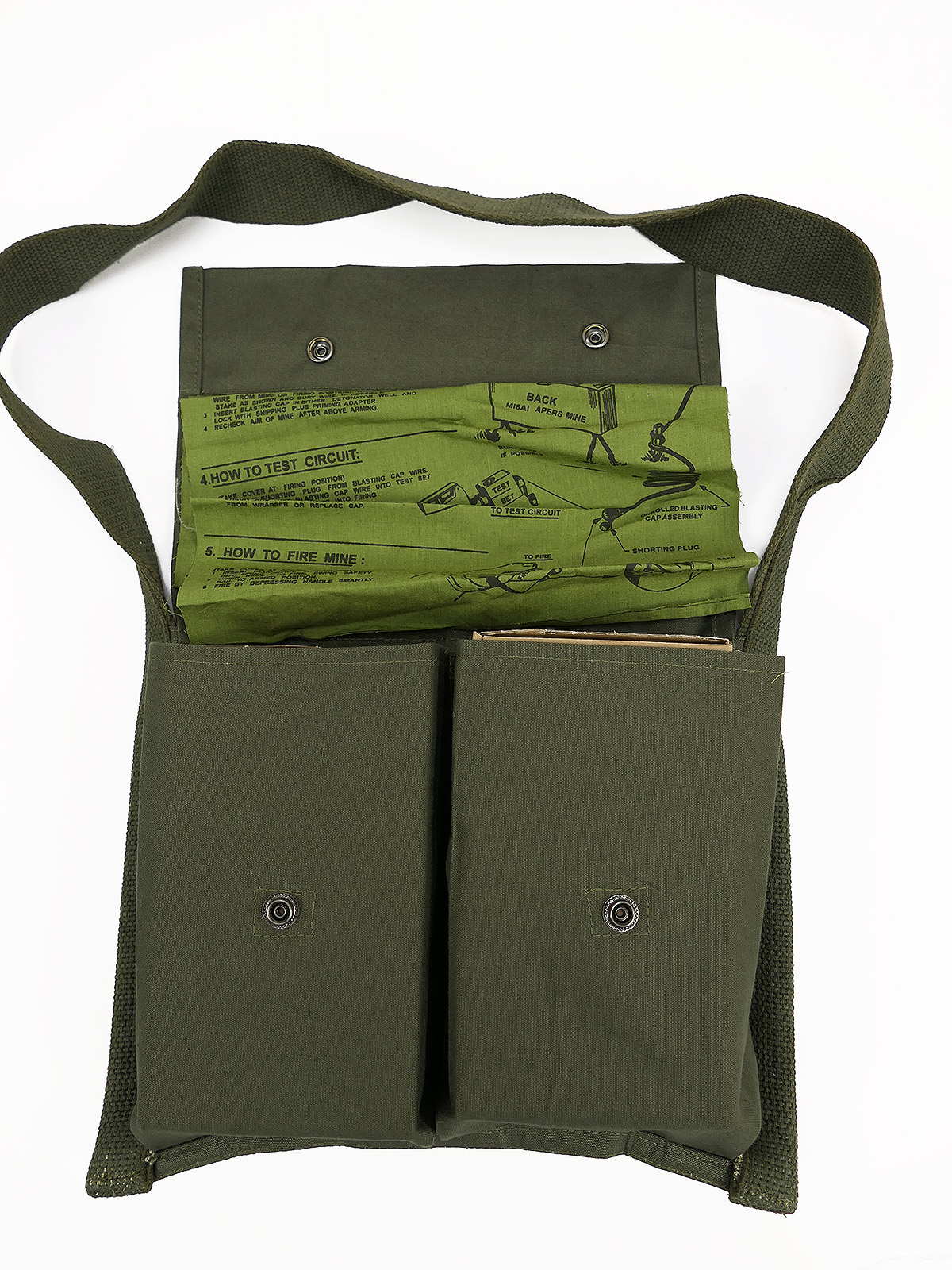 US ARMY M7 Bandolier Tasche für Claymore Mine M18A1 Anti personnel Mine