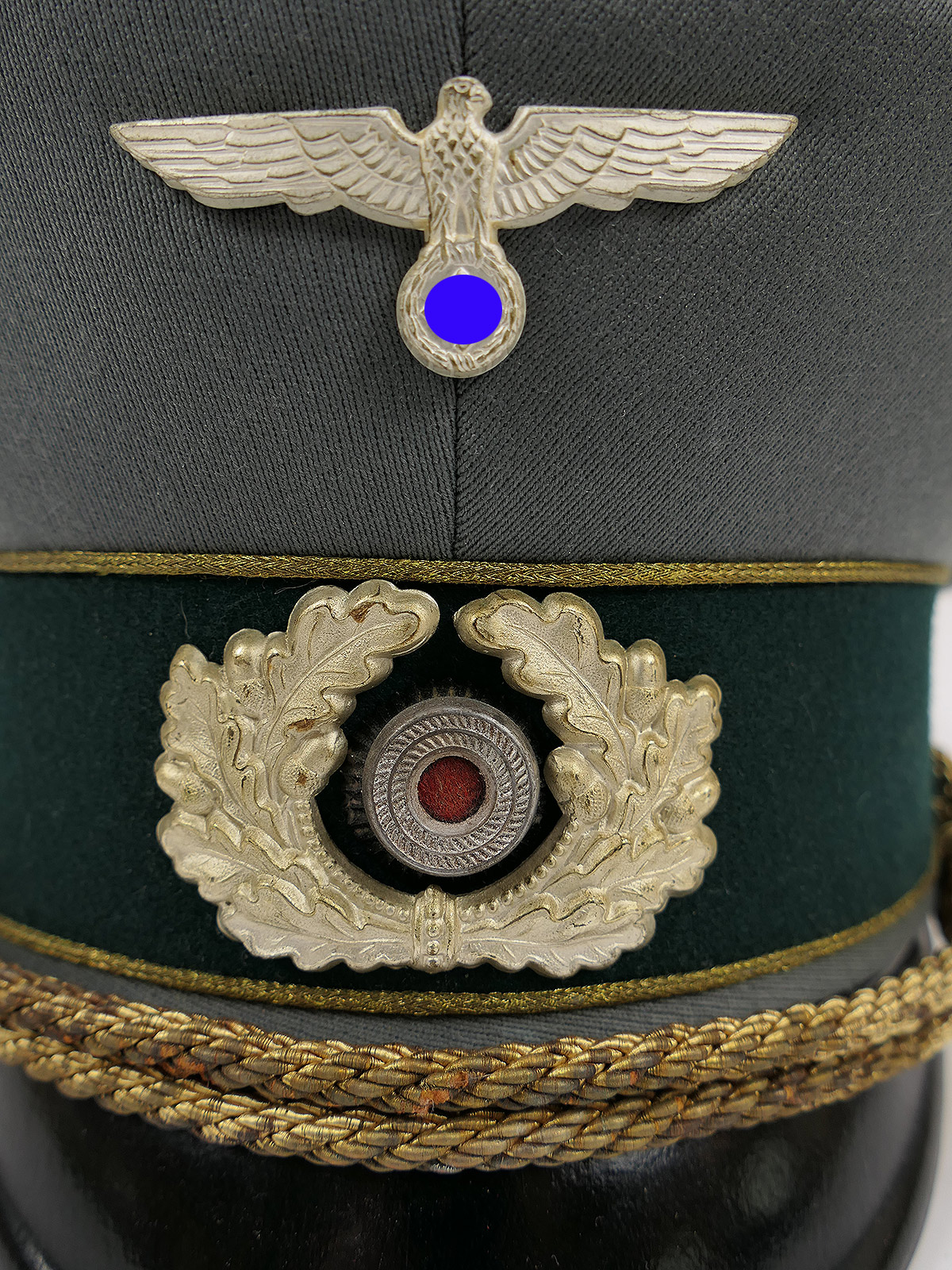 Wehrmacht Frühe Schirmmütze General Gr.57 Premium Museumsanfertigung mit Original Silbernen Effekten COLLECTION
