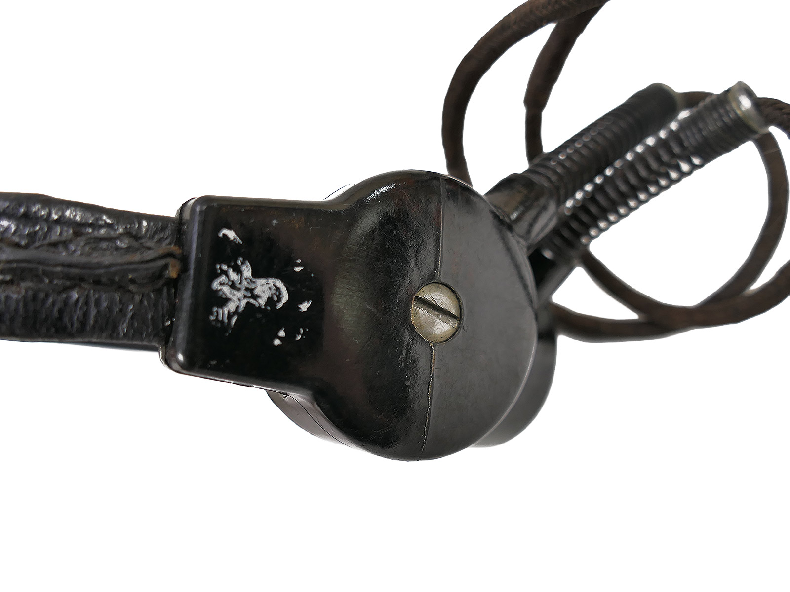 Wehrmacht Waffen SS Panzer Kehlkopfmikrofon mit Umschalter Schaltkasten Funkgerät #2