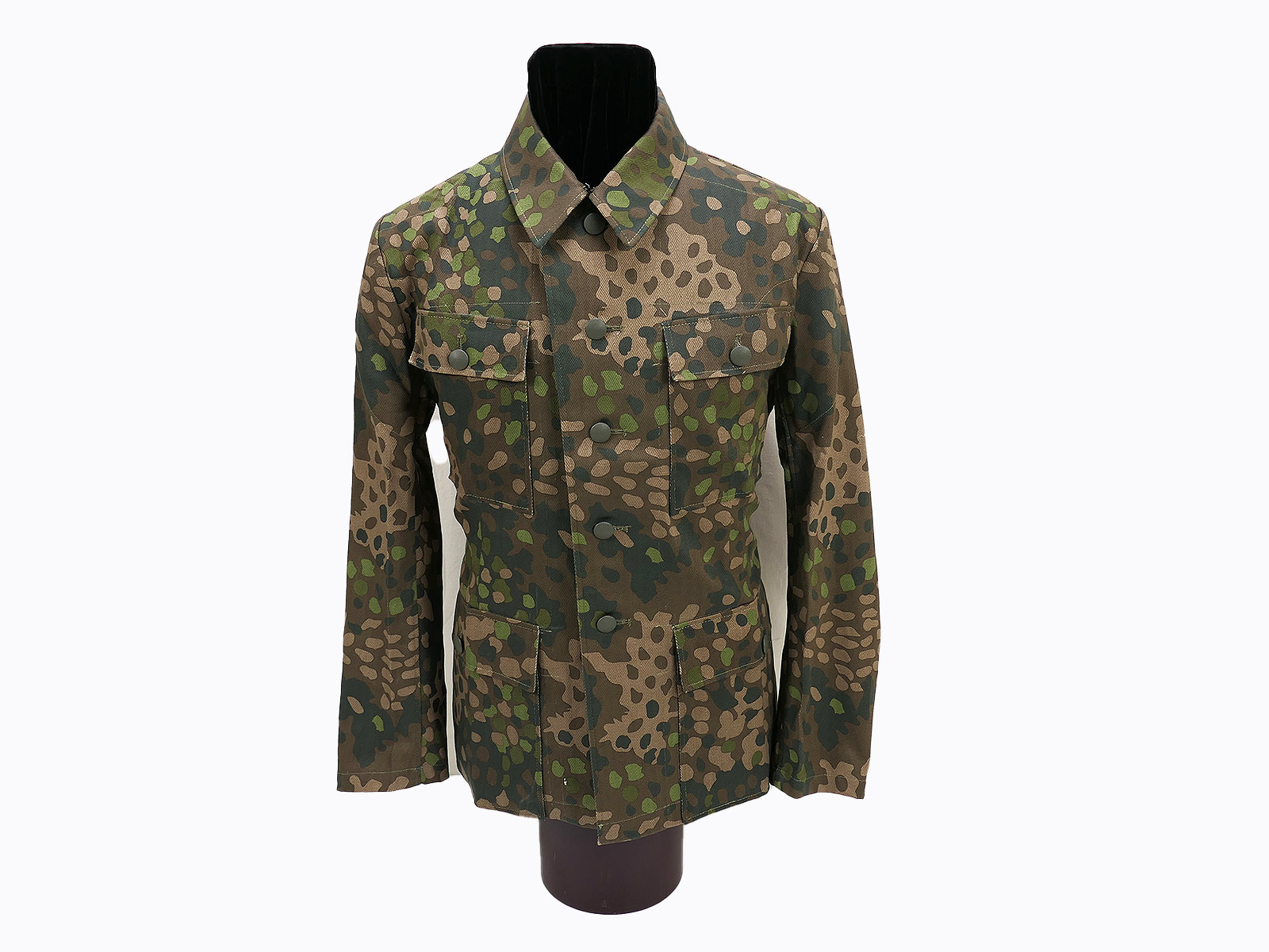 M44 Erbsentarn Feldbluse (2-Loch) Uniform Feldjacke PEA DOT
