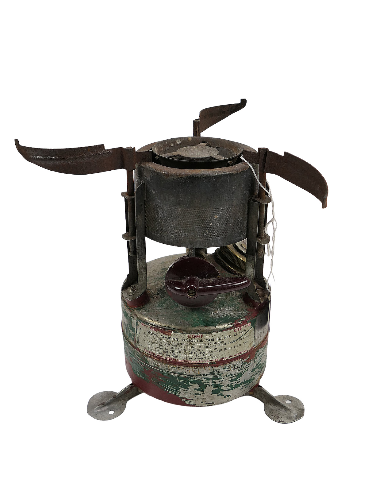 Original US Coleman Stove M-1950 Benzin Kocher cooking gasoline Rogers-Akron 1951 Korea Vietnam Collection BATTLE WORN 