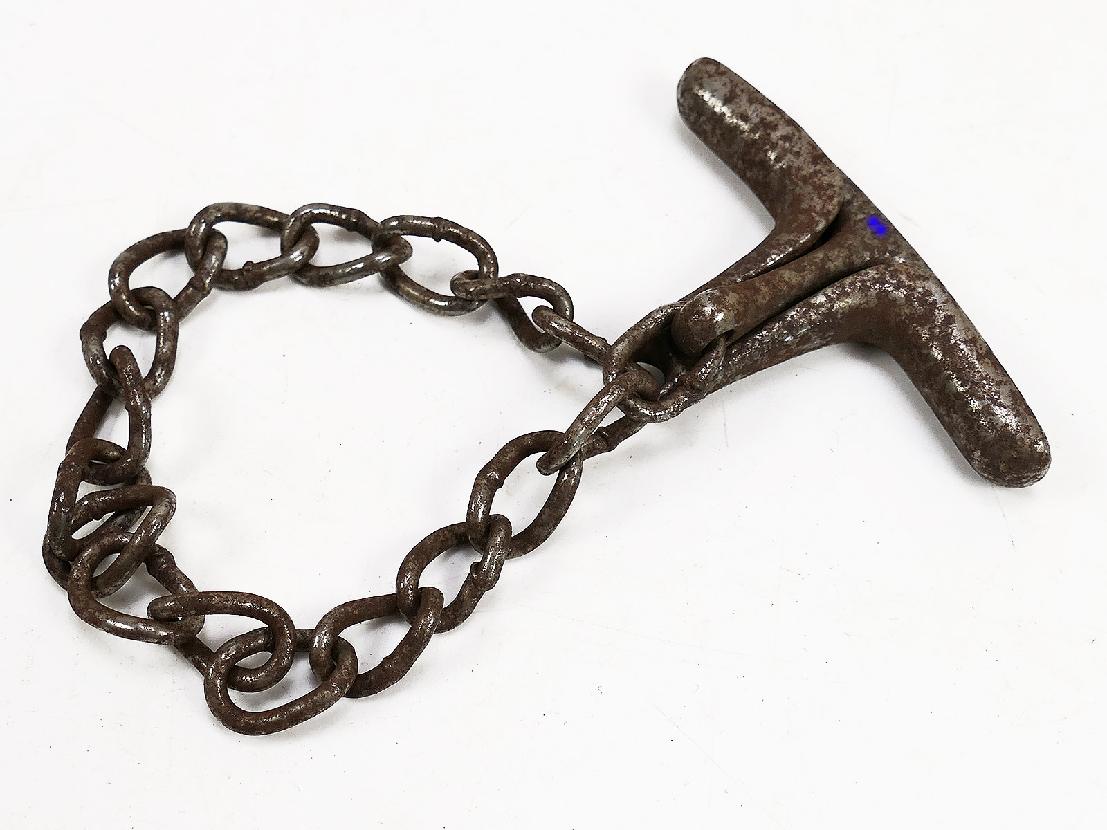 #E SS Hand Knebel Knebelkette Abführ-, Vorführ- oder Knebelkette ANTIK
