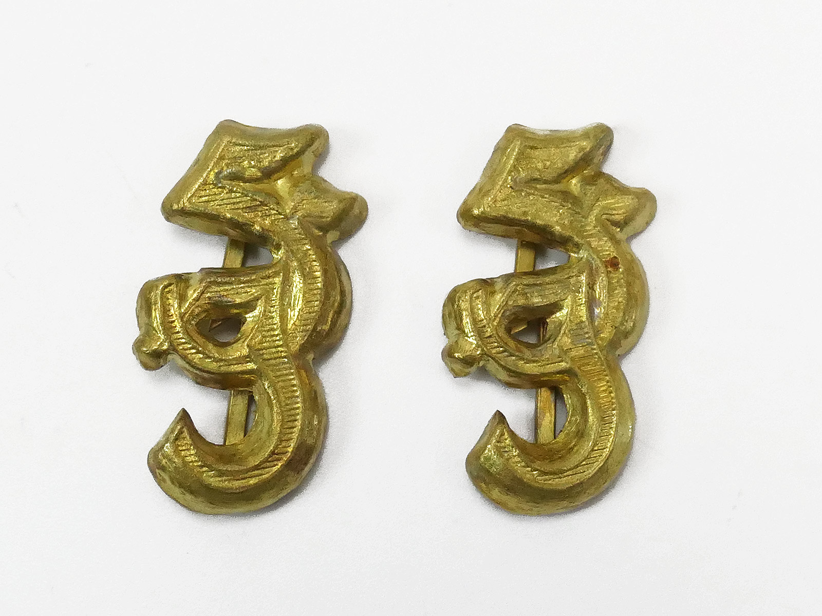 1x Paar Fallschirmjäger Schulterklappen Auflagen FJ Gold