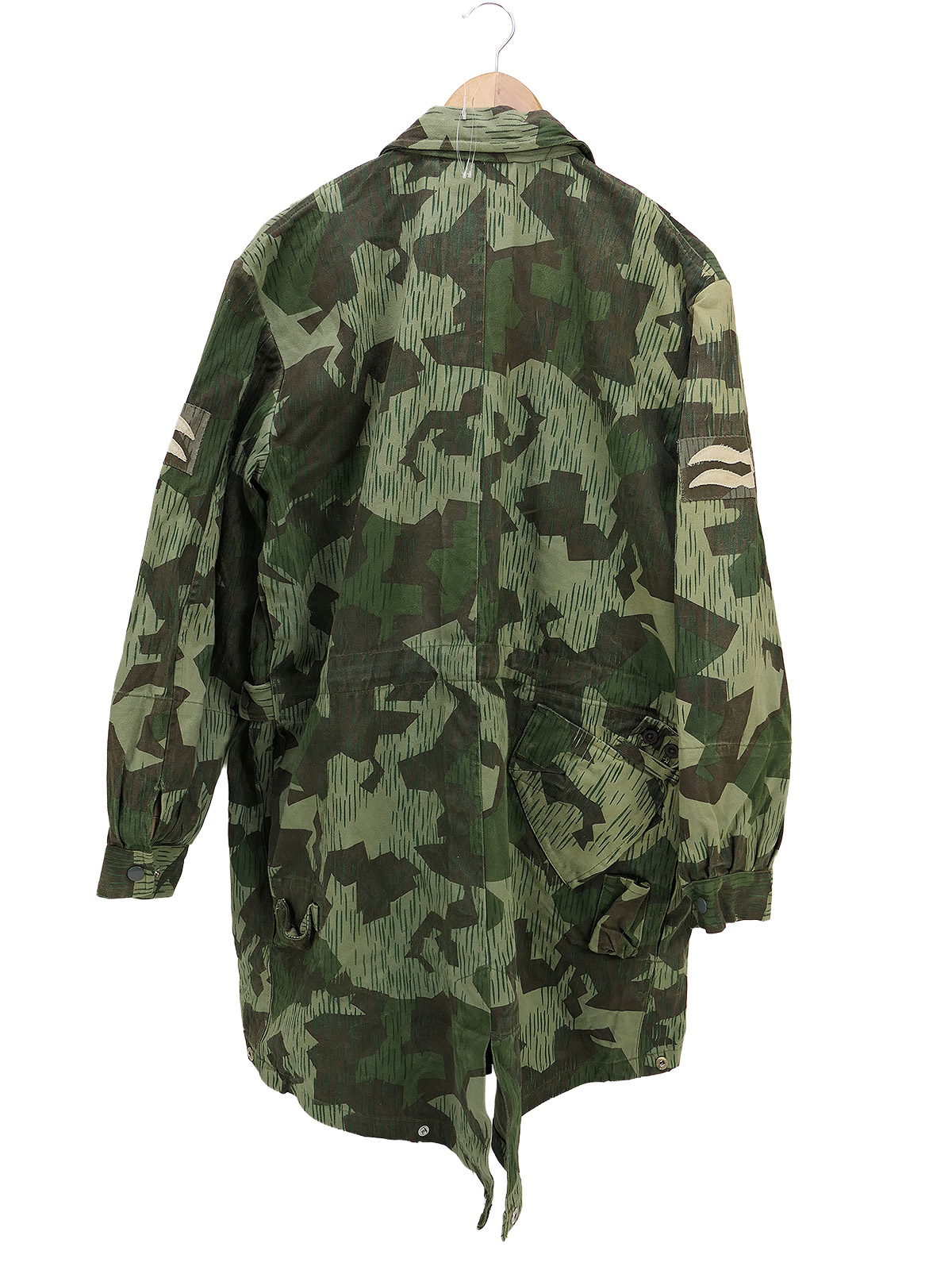Luftwaffe Fallschirmjäger Knochensack Gr.1 Splittertarn mit Abzeichen COLLECTION BATTLE WORN