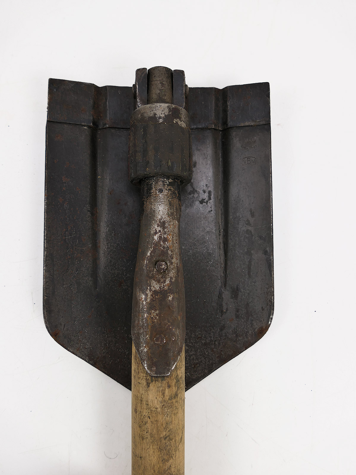 WW2 Wehrmacht Original Klappspaten mit Klappspatentasche 1.Modell Spatentasche COLLECTION