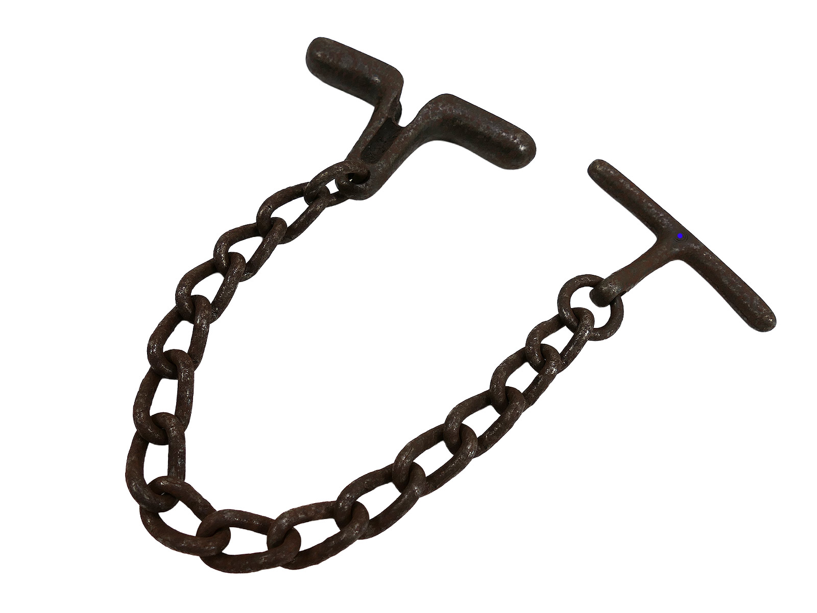 #B SS Hand Knebel Knebelkette Abführ-, Vorführ- oder Knebelkette ANTIK