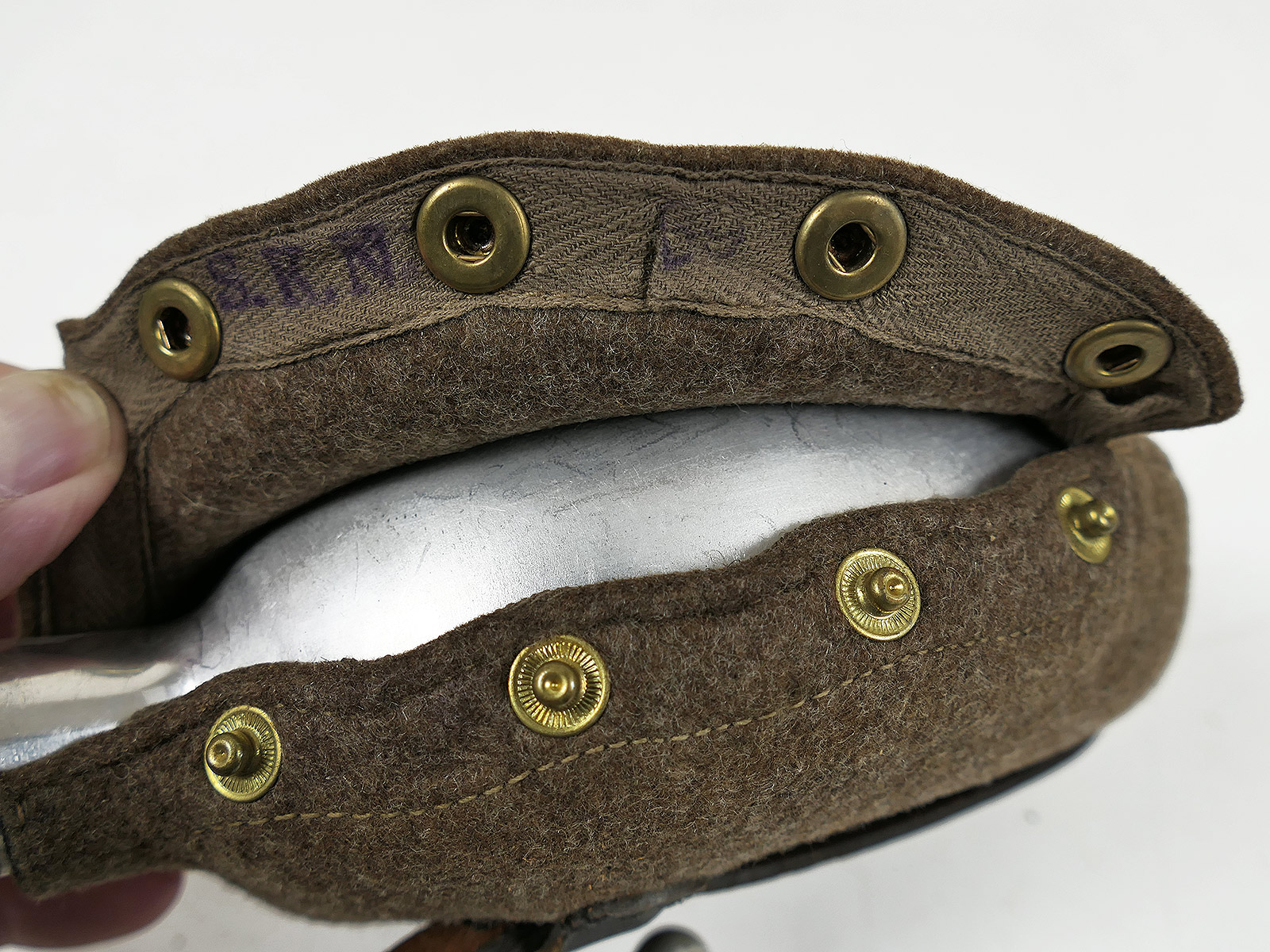 Wehrmacht Feldflasche SKN39 mit Alu Becher COLLECTION BATTLE WORN