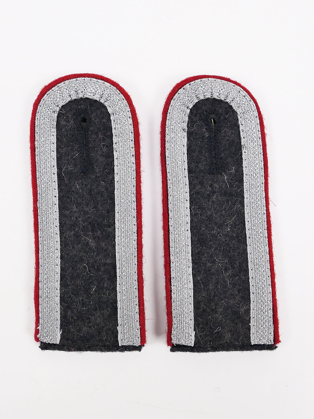 Schulterklappen Luftwaffe Artillerie / Flak rote Paspel für Unteroffiziere Schulterstücke