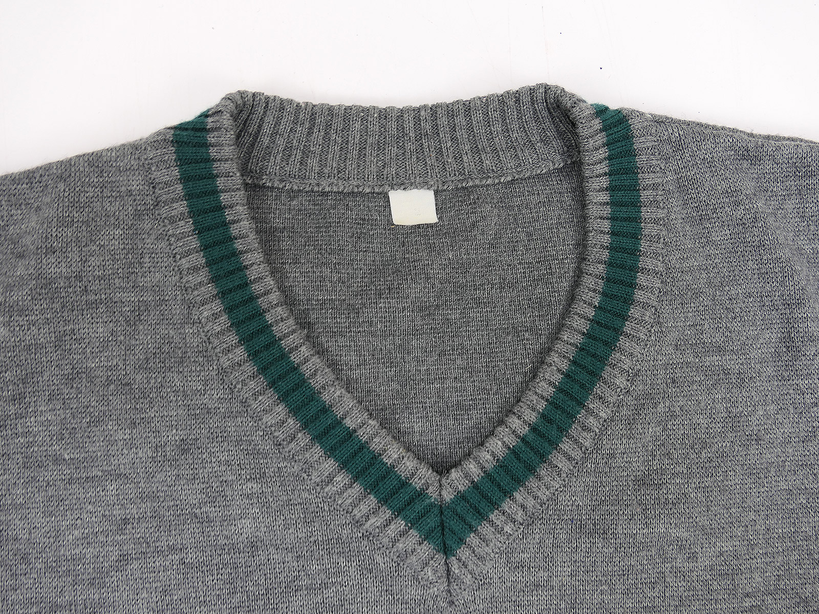 Einzelstück - Wehrmacht Schlupfjacke 36 Pullover Wollpullover mit V-Ausschnitt Gr.2 BATTLE WORN
