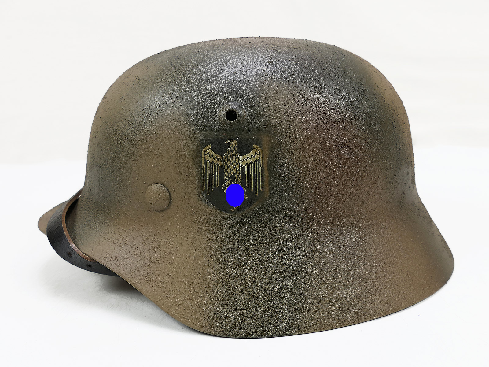#95 Wehrmacht WESTFRONT NORMANDIE camouflage Stahlhelm M35 M40 Rauhtarn Tarnhelm Gr.57/58