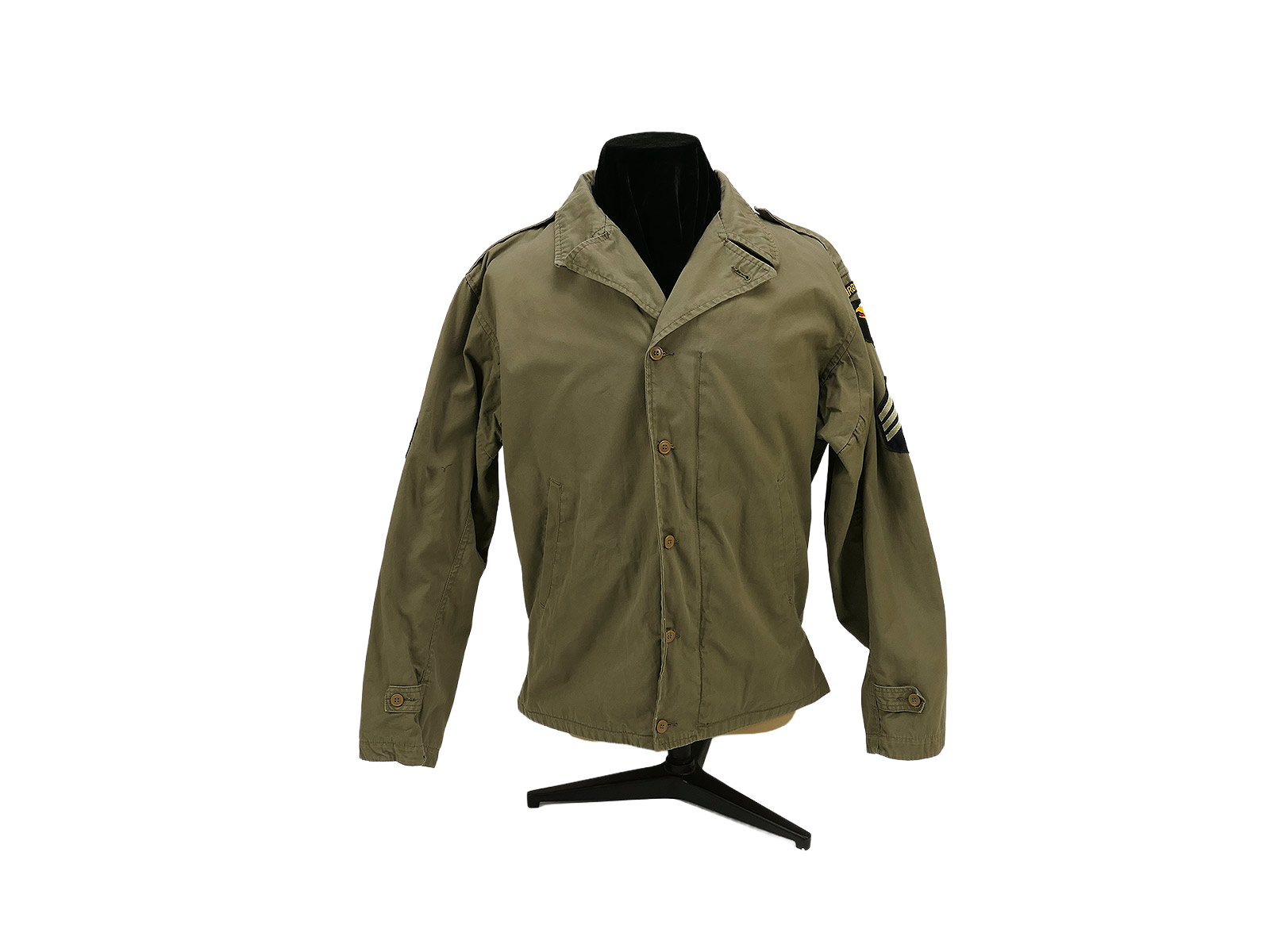 Einzelstück US ARMY WW2 Vintage M1941 Field Jacket 101st Airborne Feldjacke M41 US42 BATTLE WORN