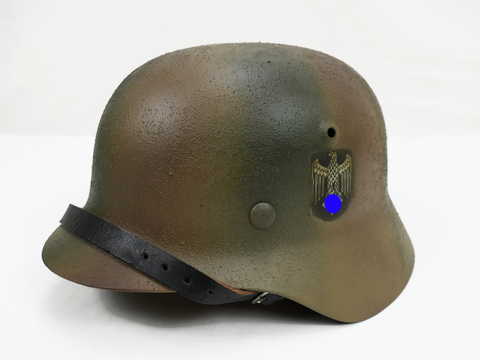 #92 Wehrmacht Normandie camouflage Stahlhelm M35 M40 Rauhtarn Tarnhelm Gr.59/60