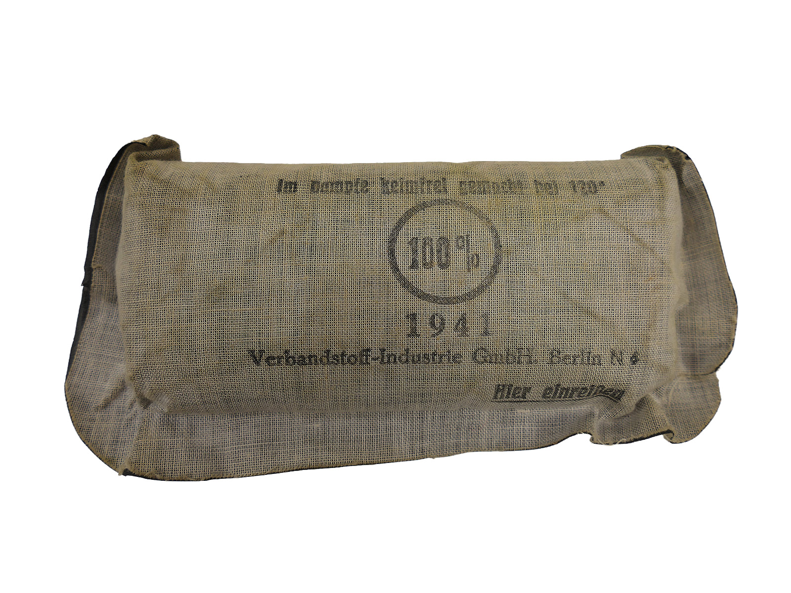 Wehrmacht Verbandpäckchen 1941 Erste Hilfe WK2 Feldbluse Verbandkasten 12x6cm