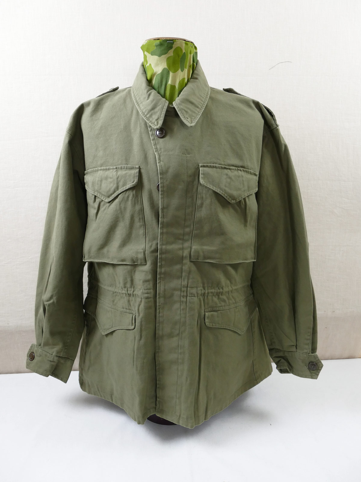 P1000187 US ARMY WW2 Vintage Field Jacket M-1943 Feldjacke M43 Jacke prewashed
