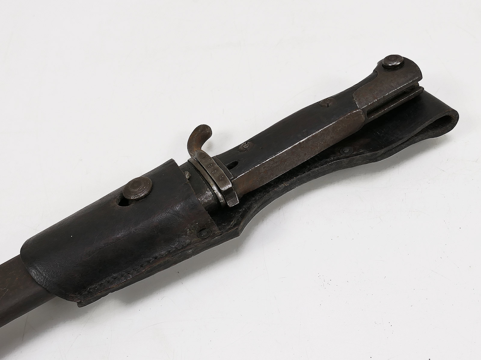 WK1 Bajonett M98/05 Seitengewehr Waffenfabrik Mauser A.G. Oberndorf 1916 mit Abnahme + Koppelschuh