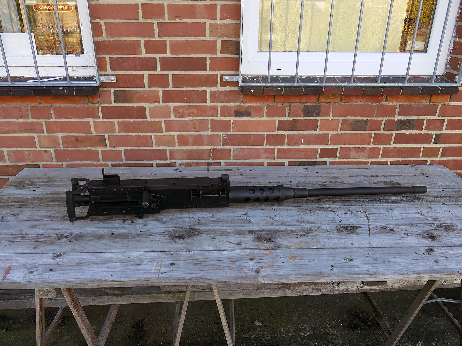 #2 Browning Machine Gun MG Cal. 50 M2 - Modell - 1:1 Metall Nachbau Lauf zerlegbar 